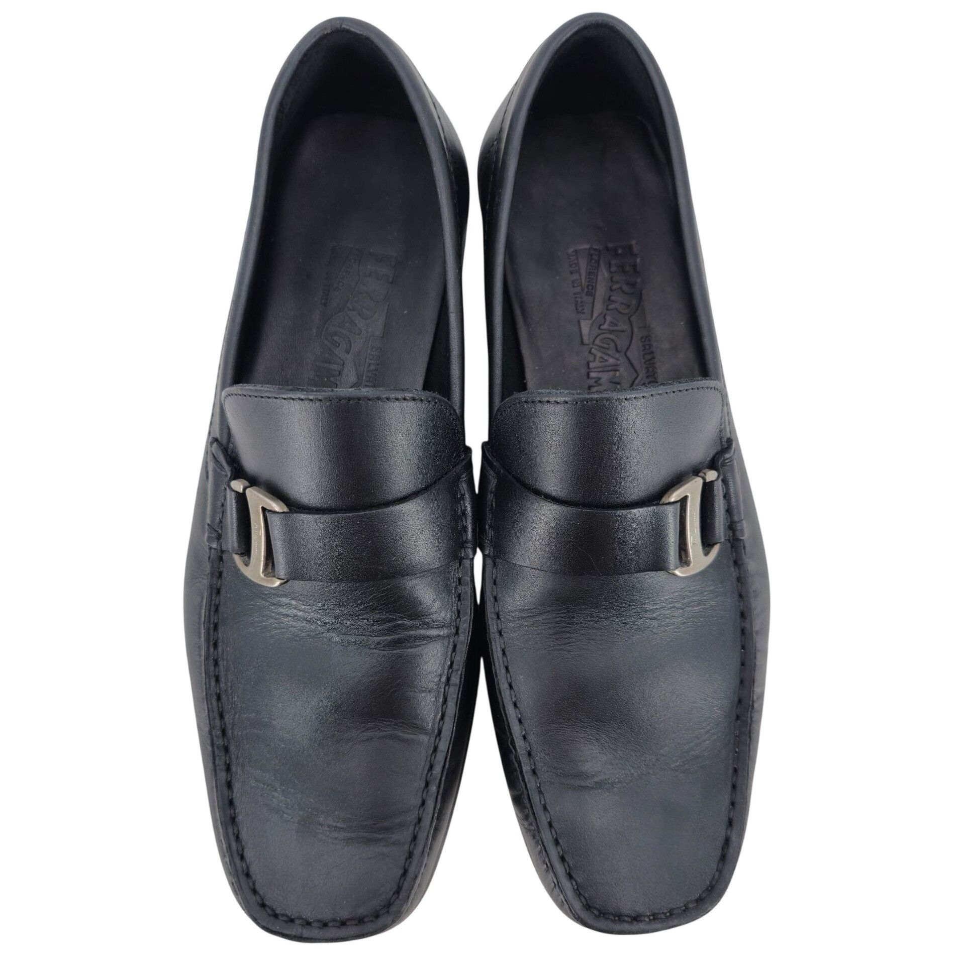 Salvatore Ferragamo Salvatore Ferragamo Italy Mens 6.5EE Black Calf Dress Shoes Size US 6.5 / EU 39-40 - 11 Thumbnail