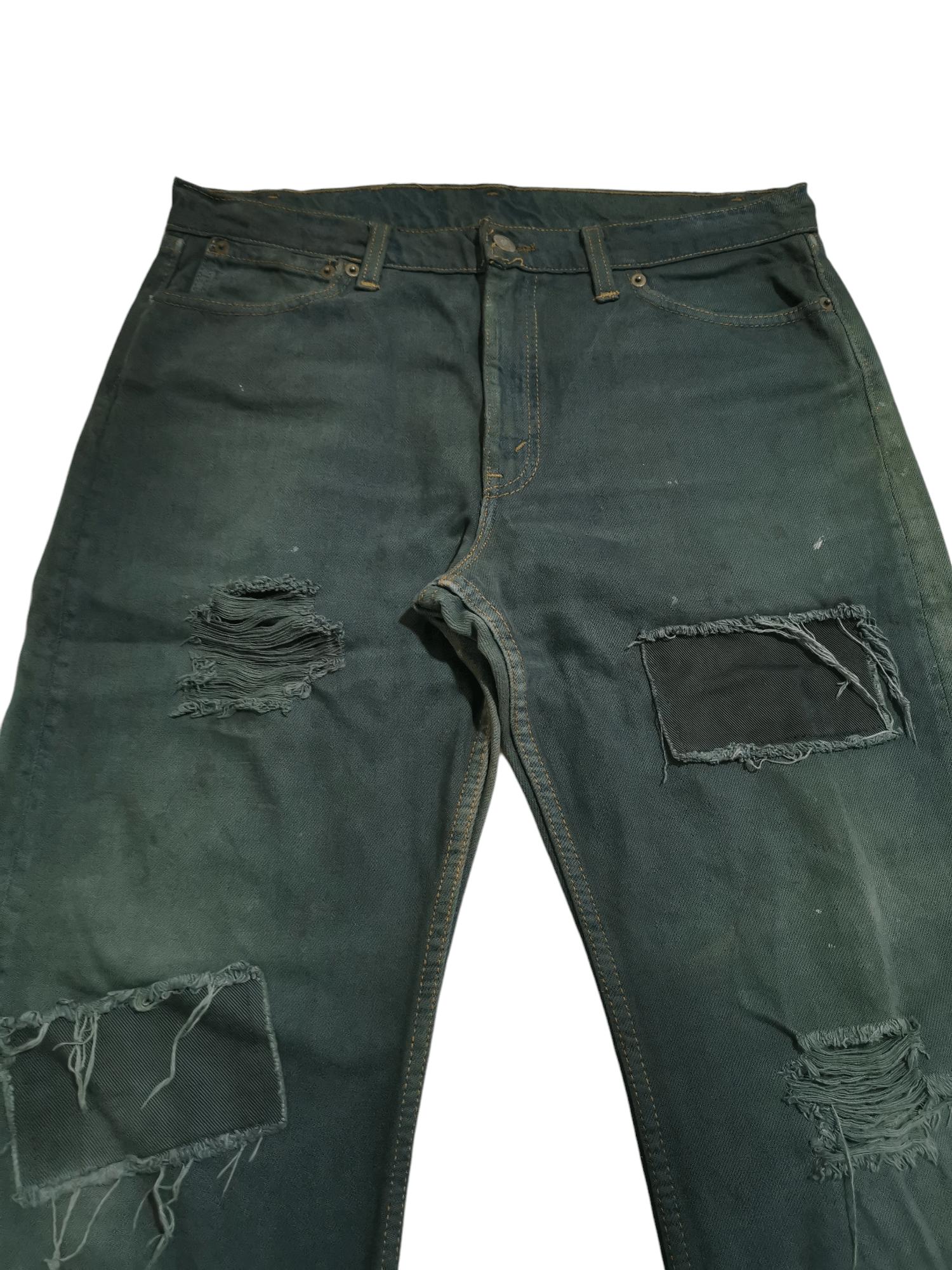 Jean × Vintage Japan Punk Seditionaries Patchwork Jeans Size US 34 / EU 50 - 5 Thumbnail