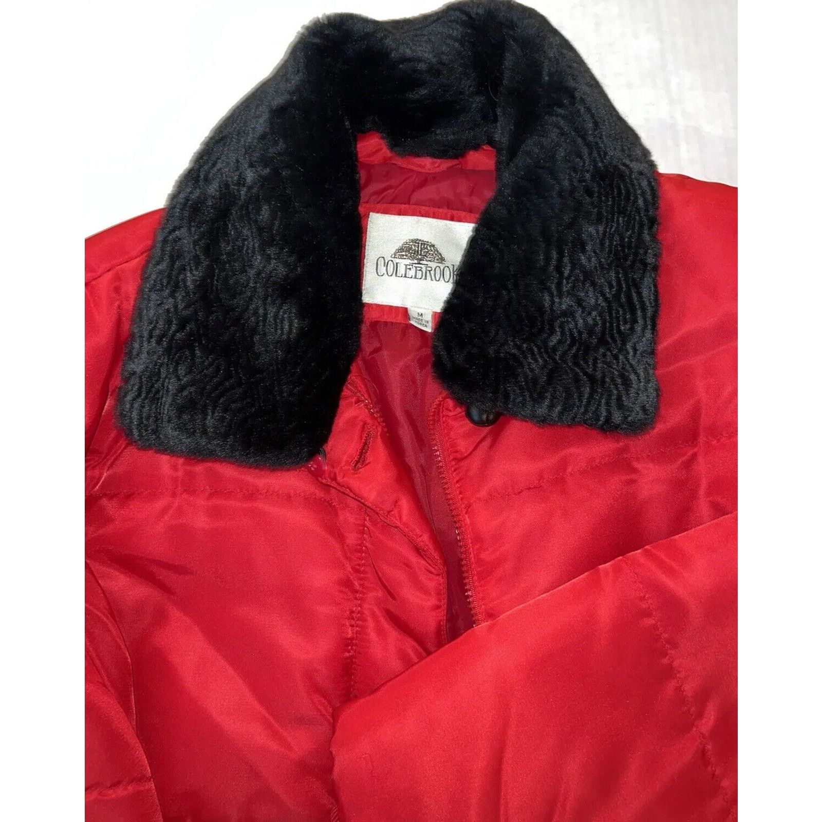 Other Vintage Colebrook Red Nylon Fleece Full Zip Puffer Jacket M Size M / US 6-8 / IT 42-44 - 2 Thumbnail