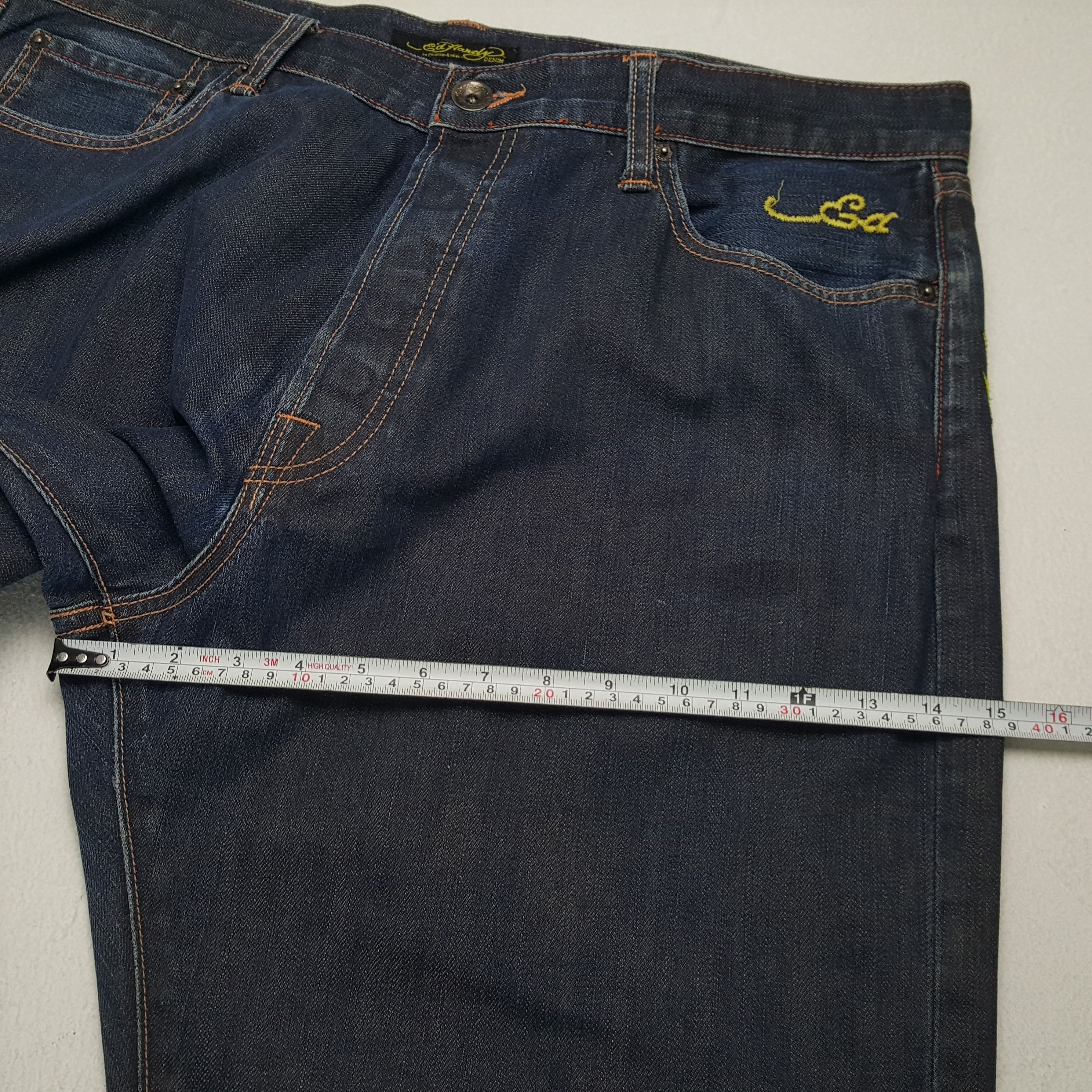 Christian Audigier × Ed Hardy × Vintage Vintage ED HARDY By Christian Audigier Designer Denim Jeans Size US 39 - 9 Thumbnail
