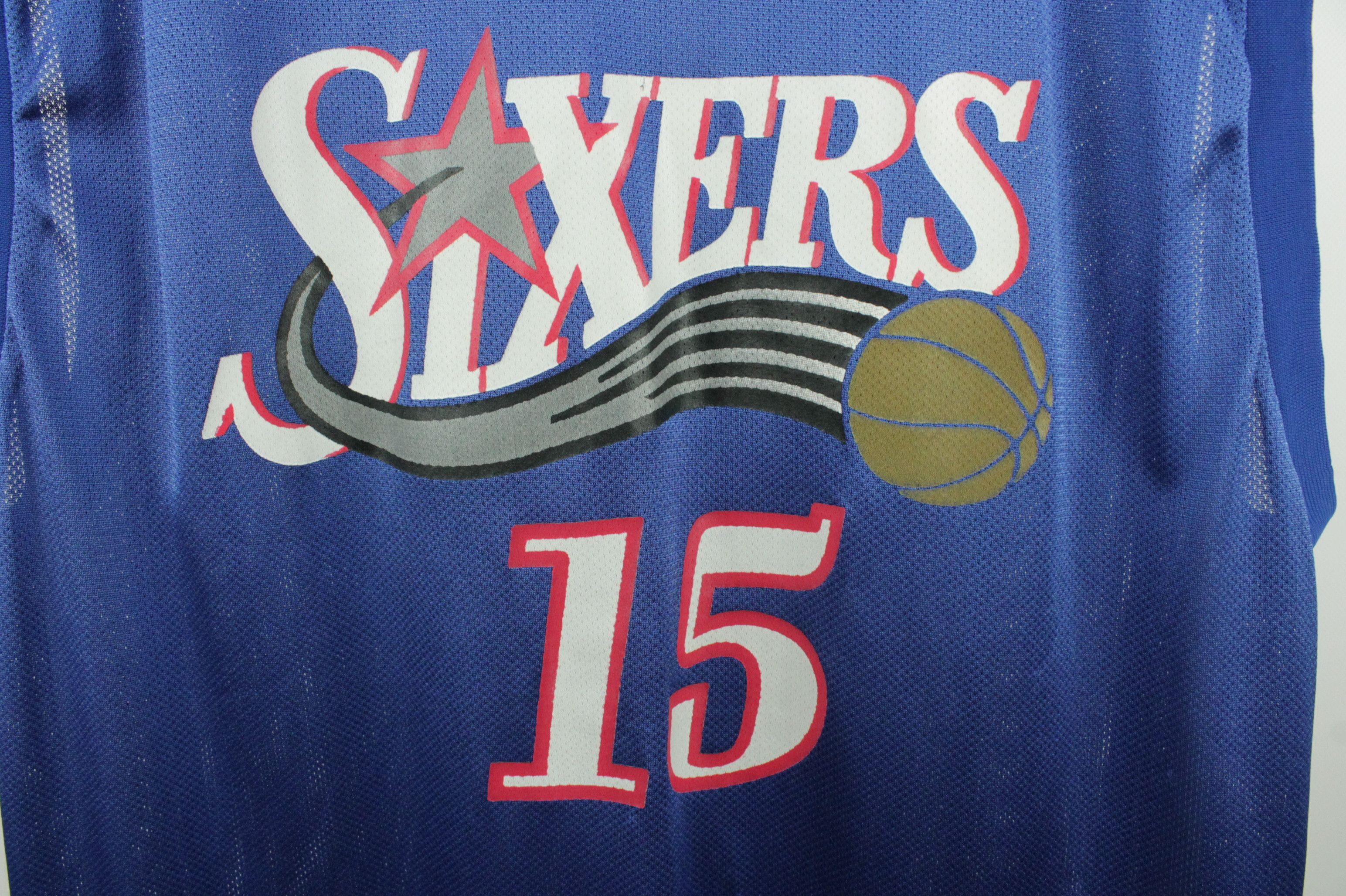 Reebok Vintage Reebok NBA Sixers #15 Dominguez Jersey Shirt Size US XL / EU 56 / 4 - 3 Thumbnail