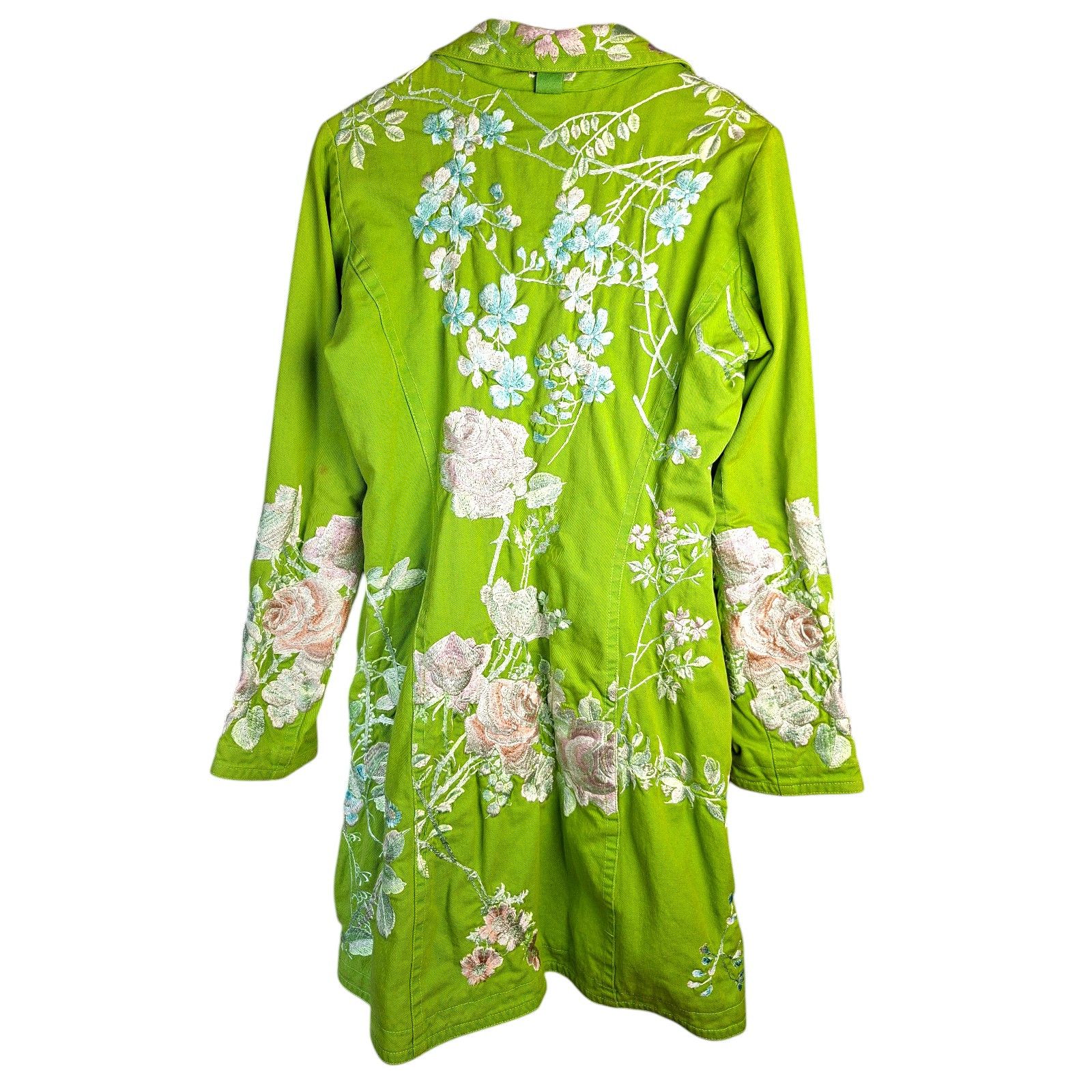 Johnny Was Johnny Was BIYA Two Ten Ten Five Embroidered Trench Coat Size M / US 6-8 / IT 42-44 - 12 Thumbnail