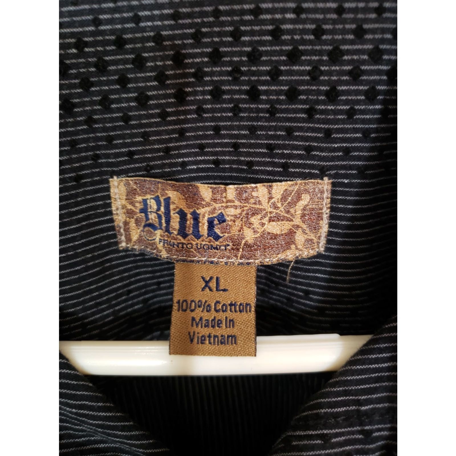 Vintage **Blue Brand Shirt XL Dark Diamonds Fashionable Regular Fit Cotton** User: **Dark Blue Brand Shirt XL Fashionable Regular Fit Cotton** Size XL / US 12-14 / IT 48-50 - 5 Thumbnail