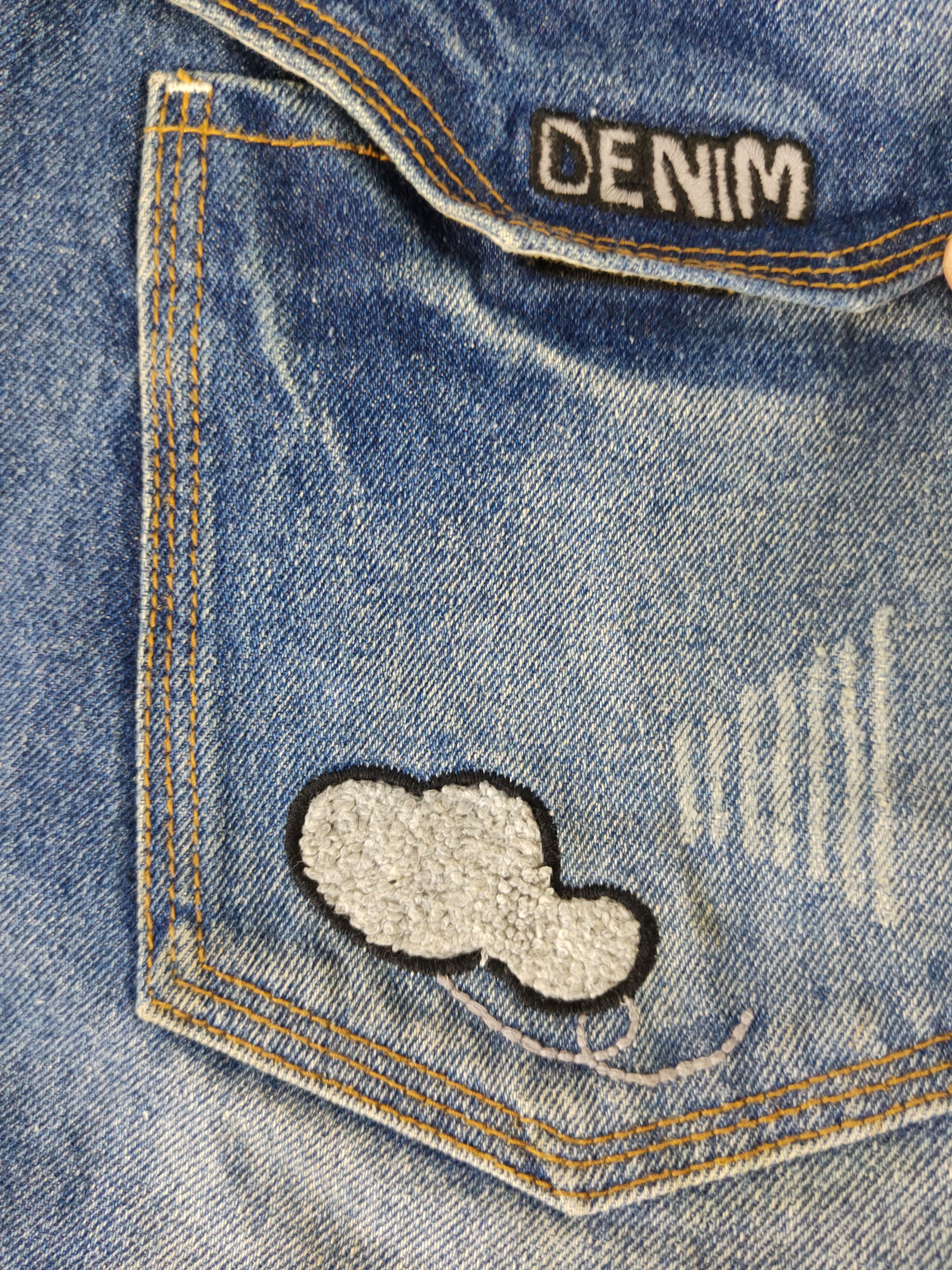 Japanese Brand Japan skull Blue Distressed Ripped denim Jeans #W1306 Size 33" - 10 Thumbnail