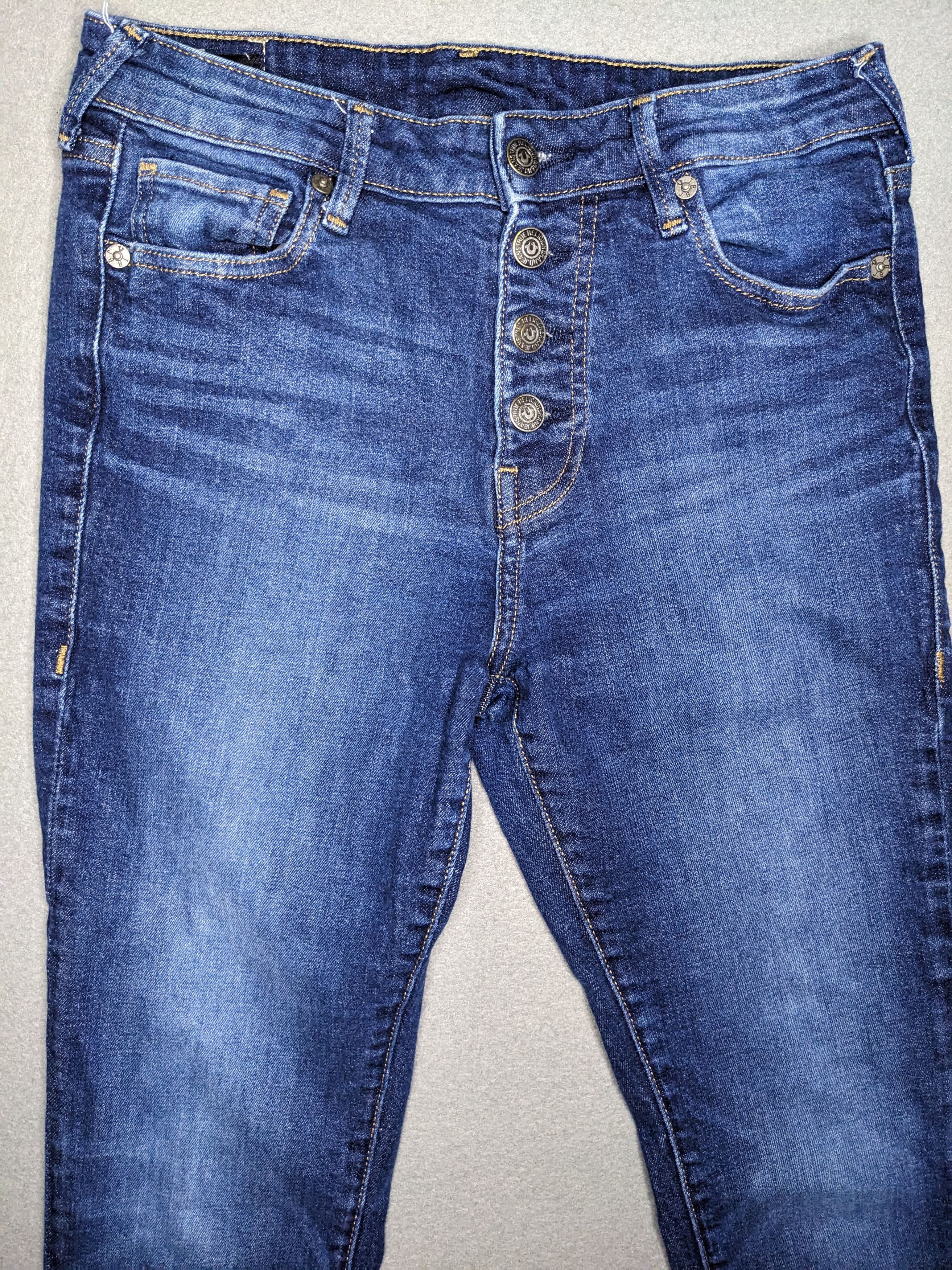 True Religion True Religion Womens Halle Skinny Jeans 28x28 Button Fly Y2K Size 28" / US 6 / IT 42 - 2 Thumbnail