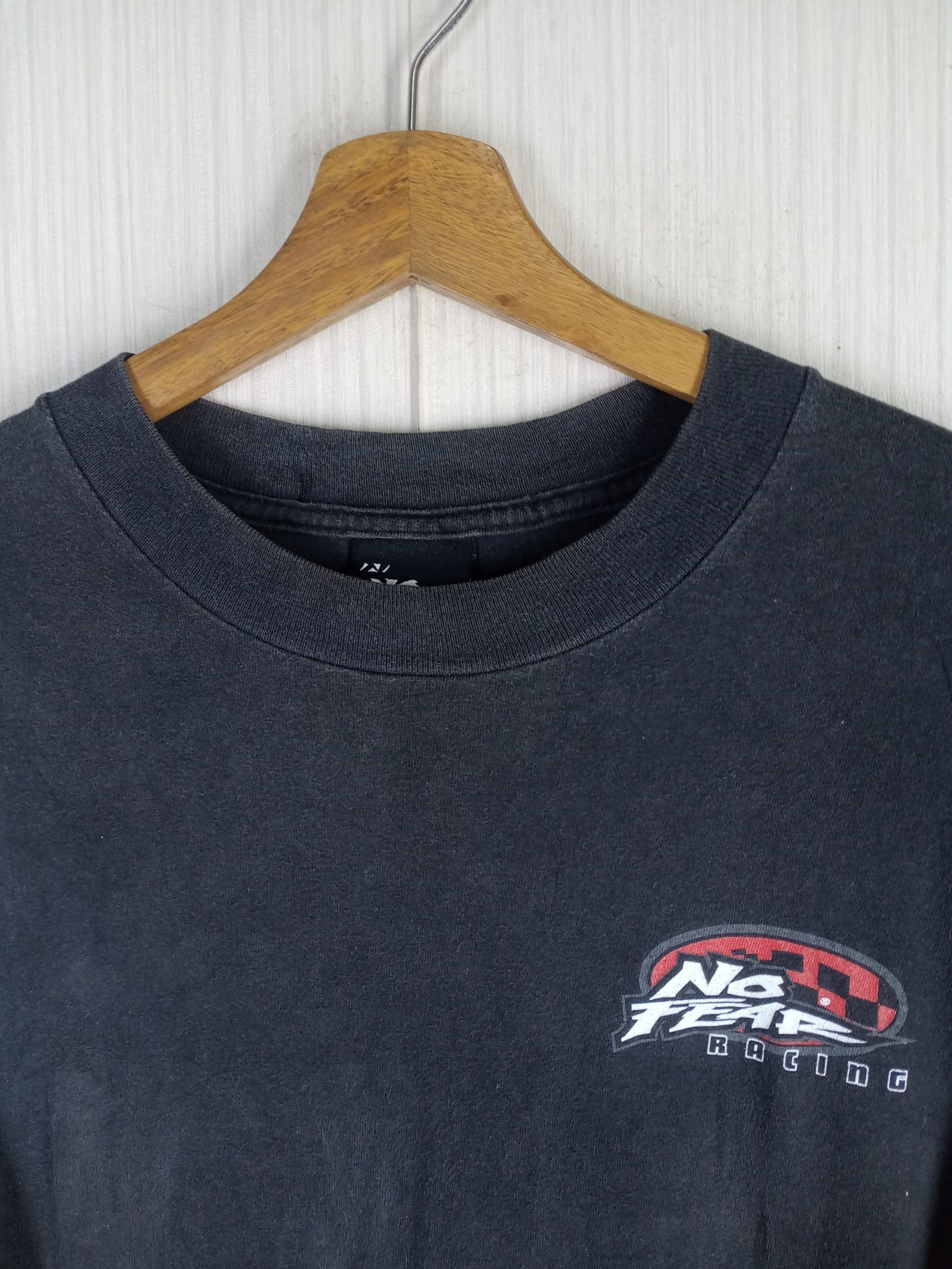 No Fear Rare Vintage 90s No Fear Racing Big Logo Tshirt Size US M / EU 48-50 / 2 - 6 Thumbnail