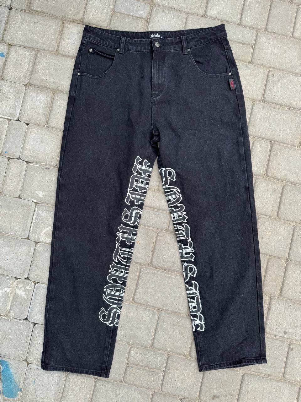 Japanese Brand Y2K Printed Jeans Sicko Style Size US 36 / EU 52 - 2 Thumbnail
