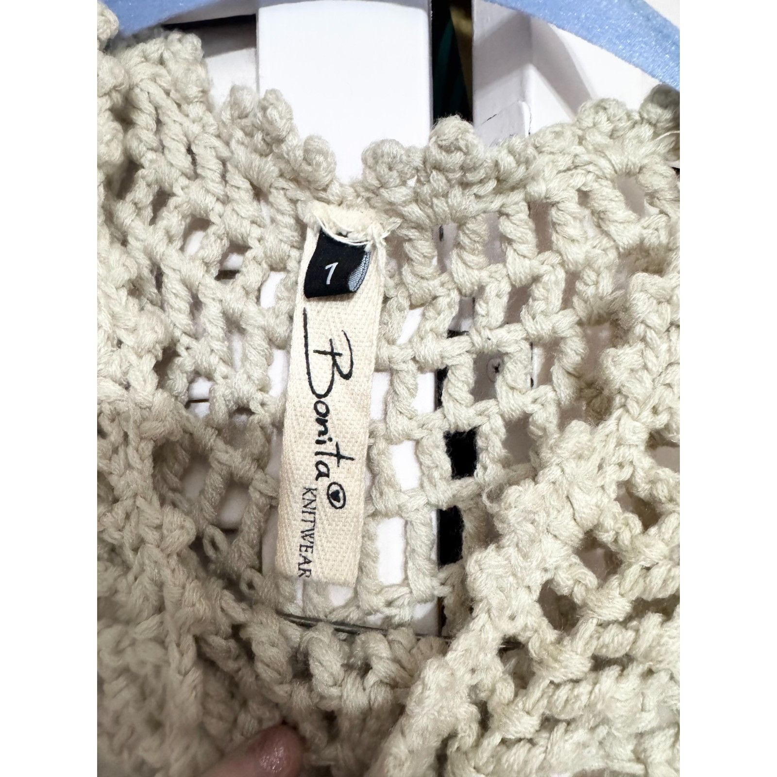 Other Bonita Knitwear Open Lace Fringe Tassel Poncho Sweater Size ONE SIZE - 5 Thumbnail