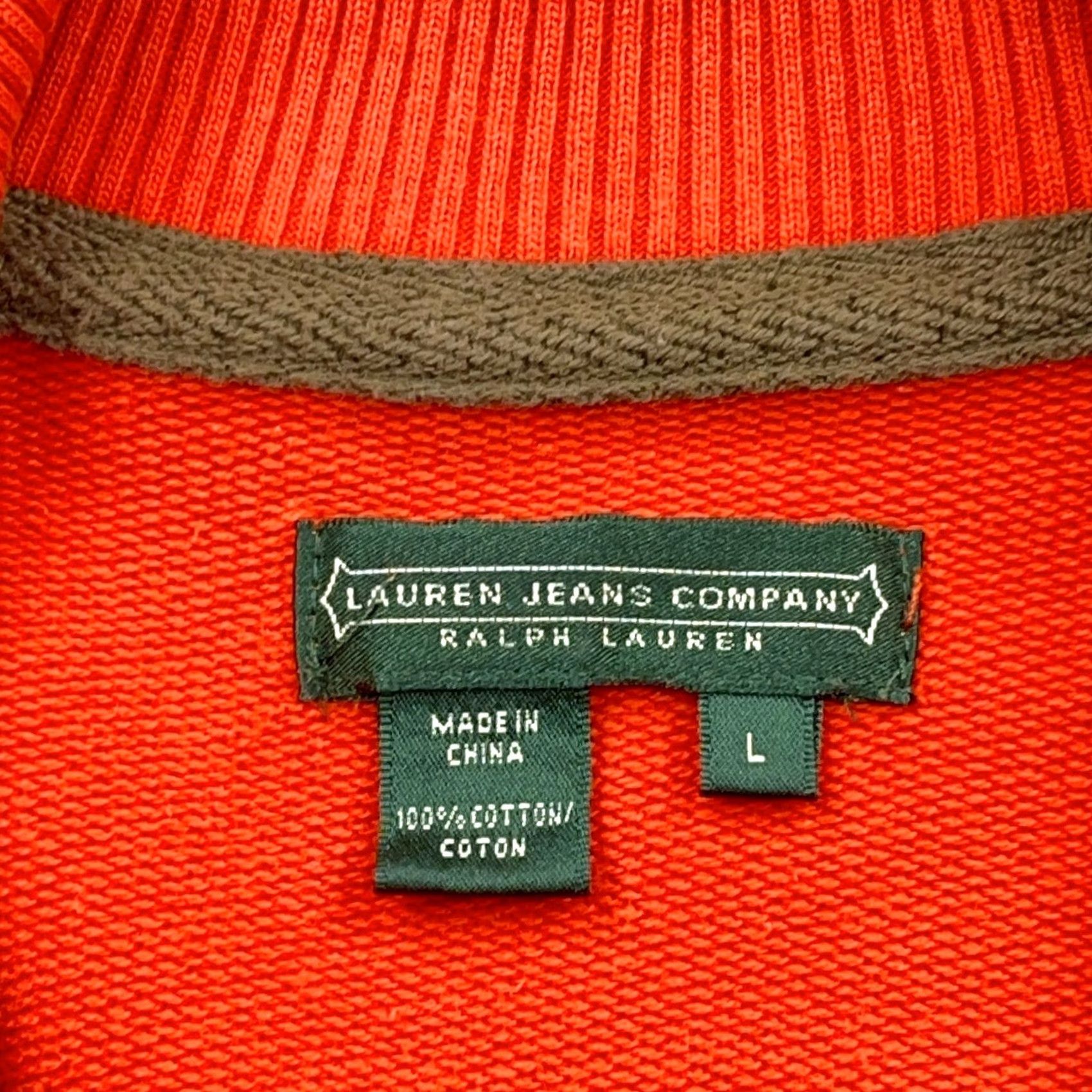 Ralph Lauren VINTAGE Lauren Ralph Lauren Vest Women Large Orange Full Zip Utility Field Crest LRL VTG Size L / US 10 / IT 46 - 3 Thumbnail