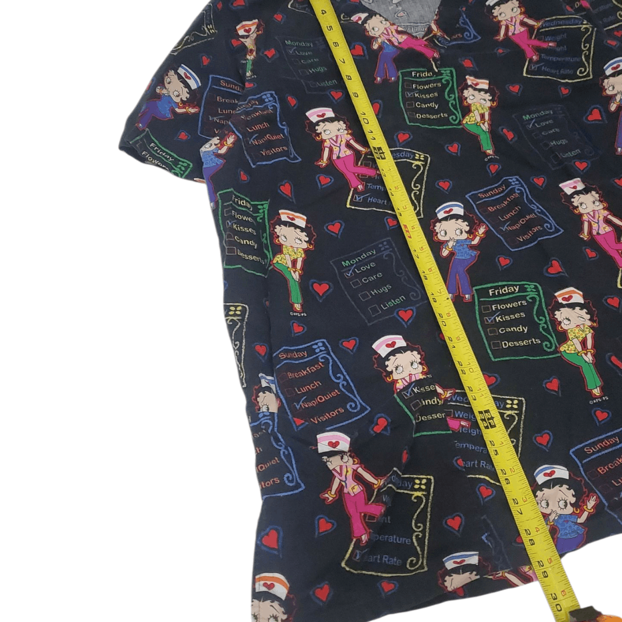 Vintage 2005 Betty Boop Nurse Scrub Size L / US 10 / IT 46 - 6 Thumbnail