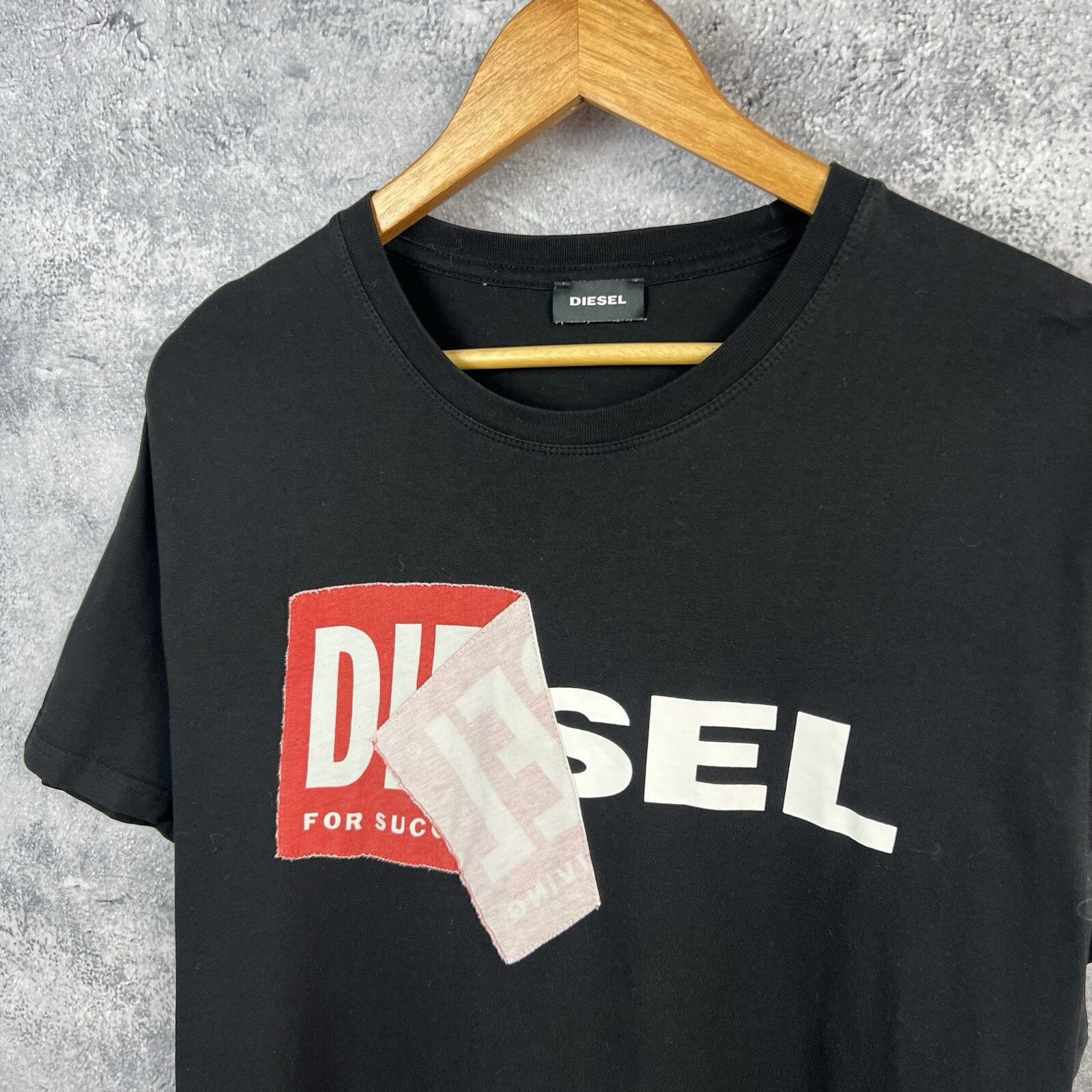Diesel Diesel Tee Men's Size XL Short Sleeve Black Size US XL / EU 56 / 4 - 2 Thumbnail