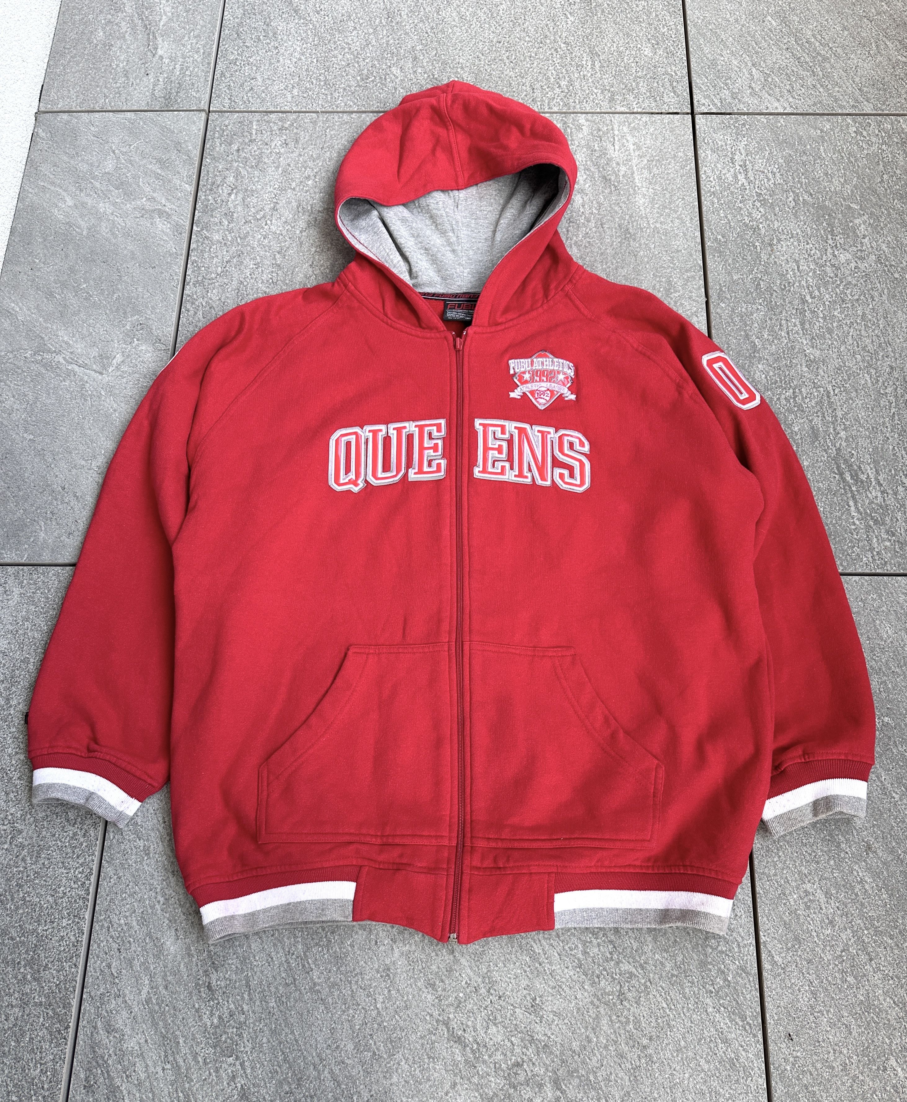 Fubu Vintage FUBU Queens university zip hoodie usa L Size US L / EU 52-54 / 3 - 1 Thumbnail