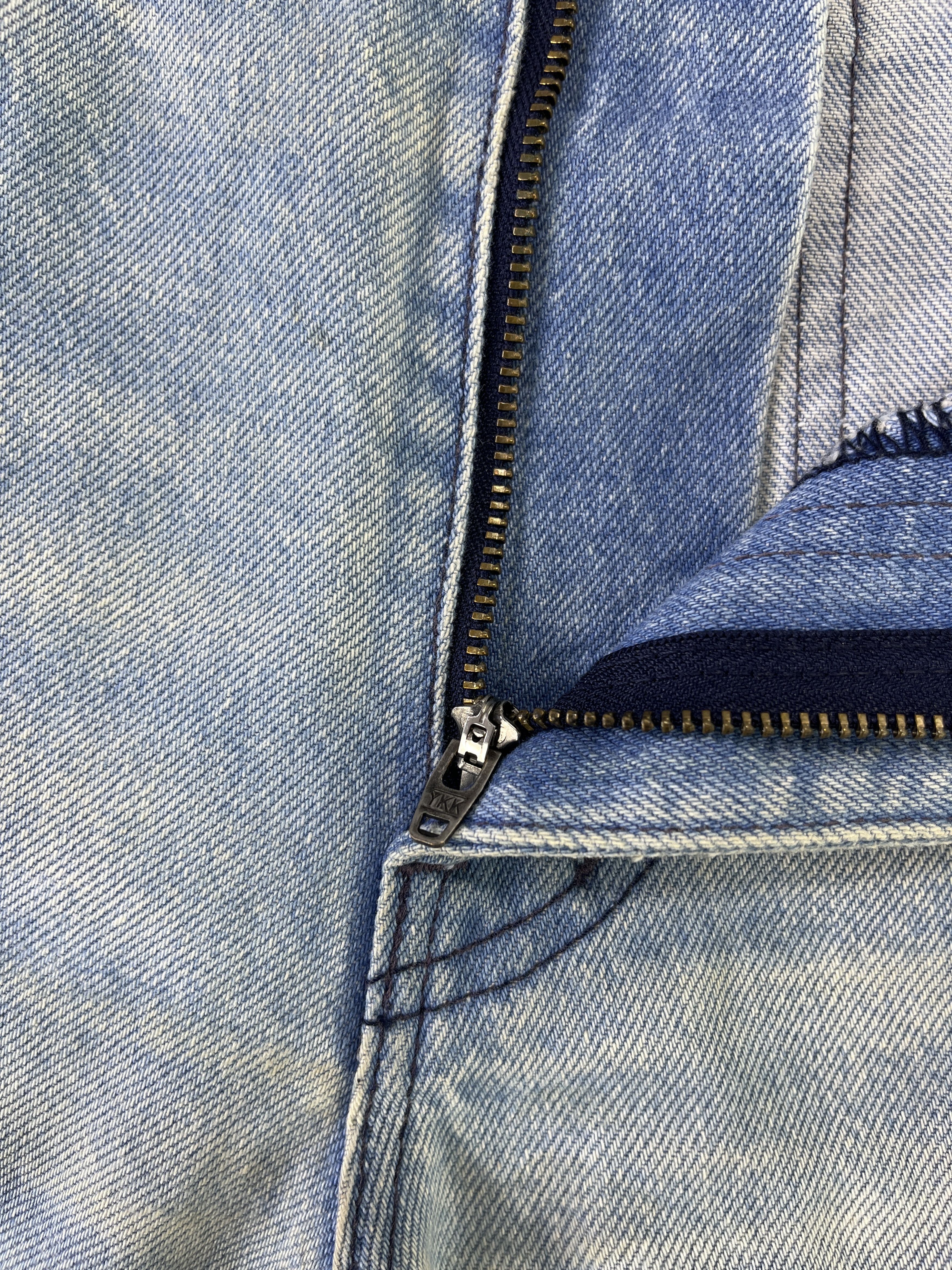 Japanese Brand NO ID Distressed Jeans Red Line Denim - J835 Size 32" / US 10 / IT 46 - 15 Thumbnail