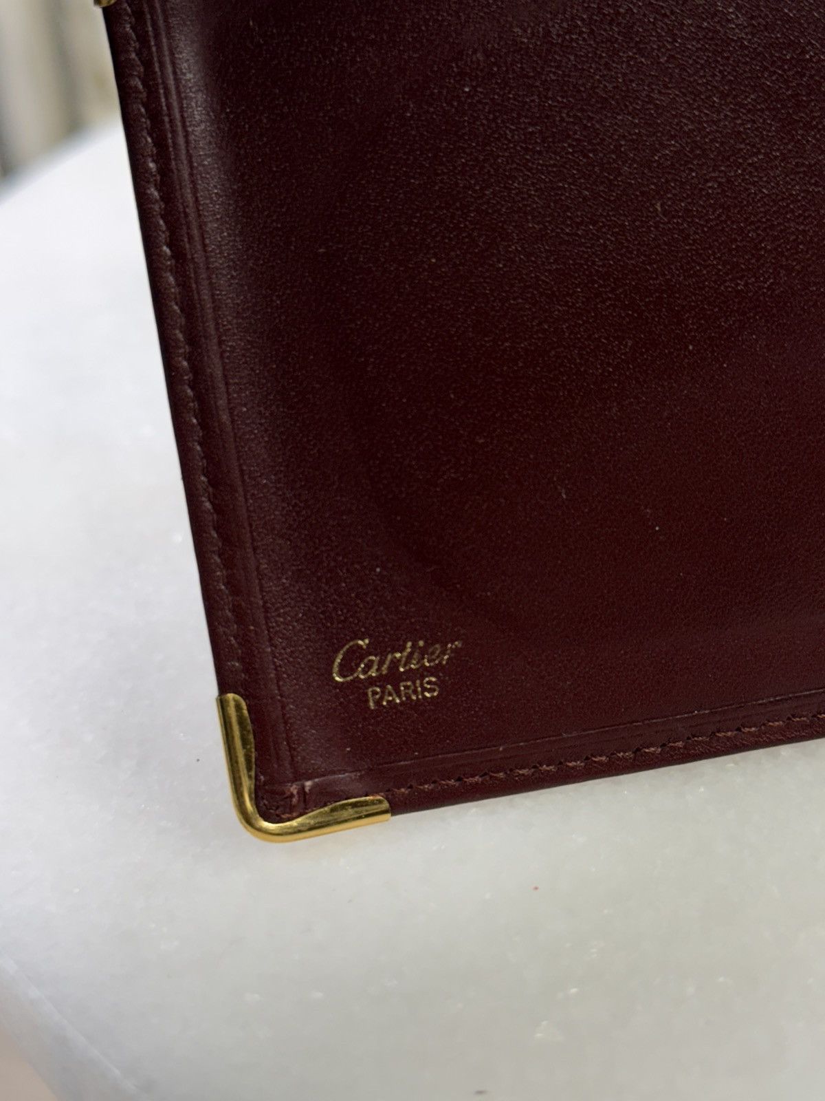 Cartier Cartier Red Wallet Vtg Leather Cartier Bifold Preowned Size ONE SIZE - 6 Thumbnail