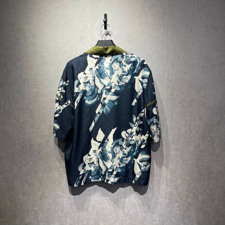 Louis Vuitton Louis Vuitton Flying pigeon printed silk short sleeve shir Size US XL / EU 56 / 4 - 2 Thumbnail