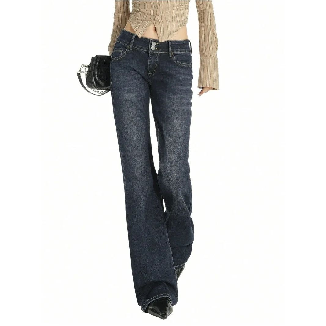 The Unbranded Brand Emmiol Stretchy Denim Pants Blue Medium New Women’s Size 30" / US 8 / IT 44 - 1 Thumbnail