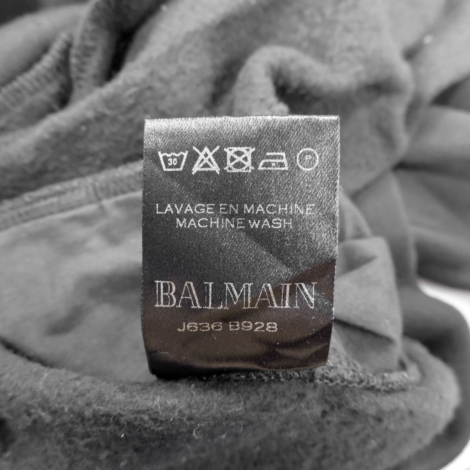Balmain BALMAIN ASYMMETRICAL MOCK NECK ZIP-HOODIE Size US S / EU 44-46 / 1 - 5 Thumbnail