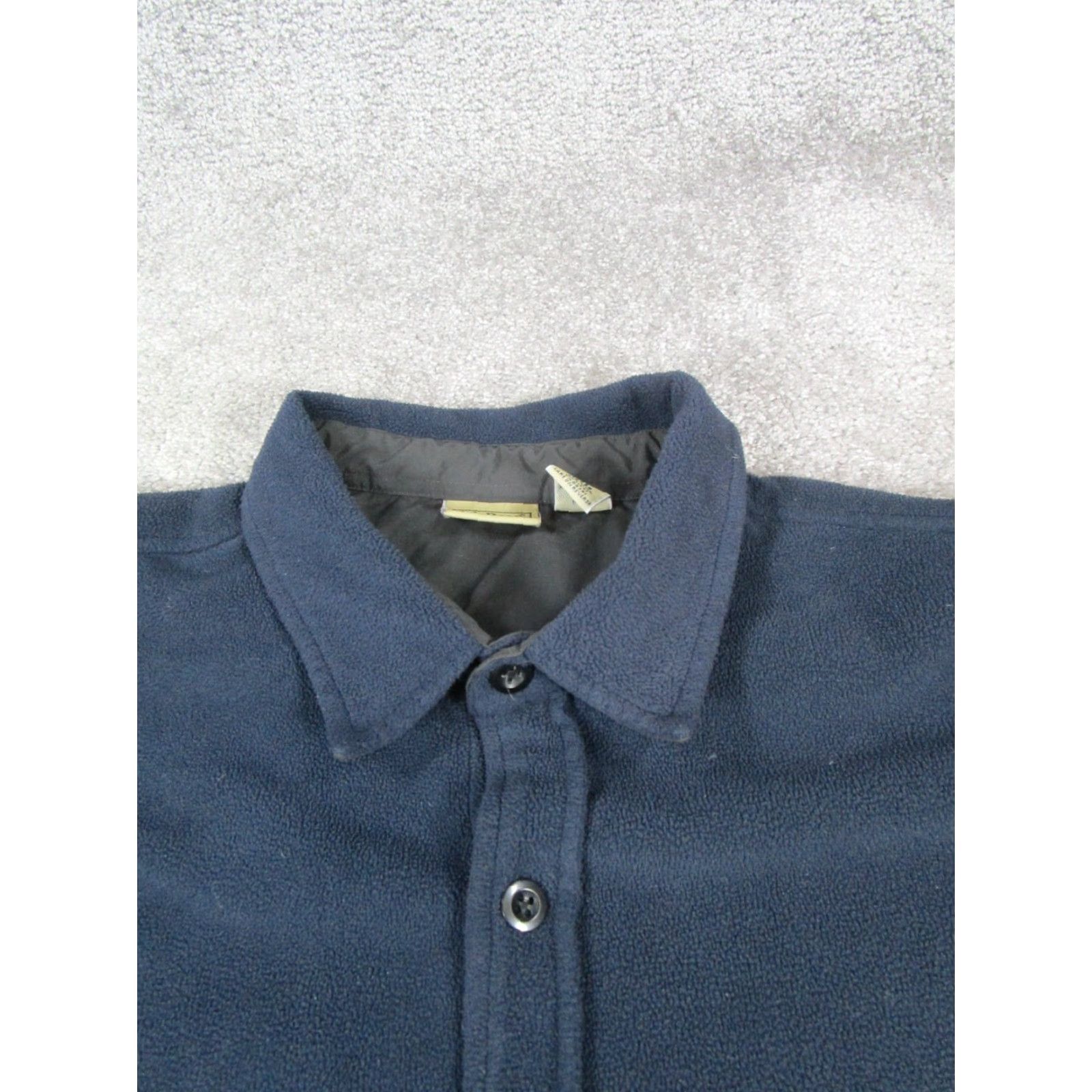 Vintage L.L.Bean Shirt Jacket Mens 2XL Blue Button-Up Fleece Shirt Jacket Size US XXL / EU 58 / 5 - 2 Thumbnail