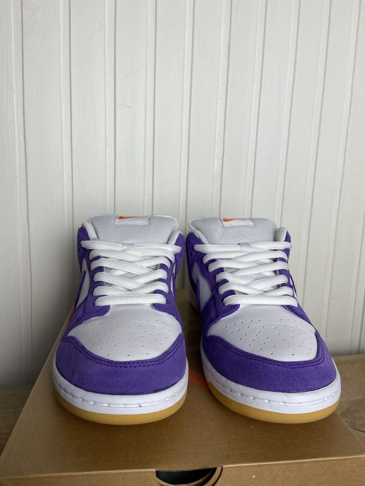 Nike New Nike SB Dunk Low Pro Orange Label Purple size 11US Size US 11 / EU 44 - 3 Thumbnail