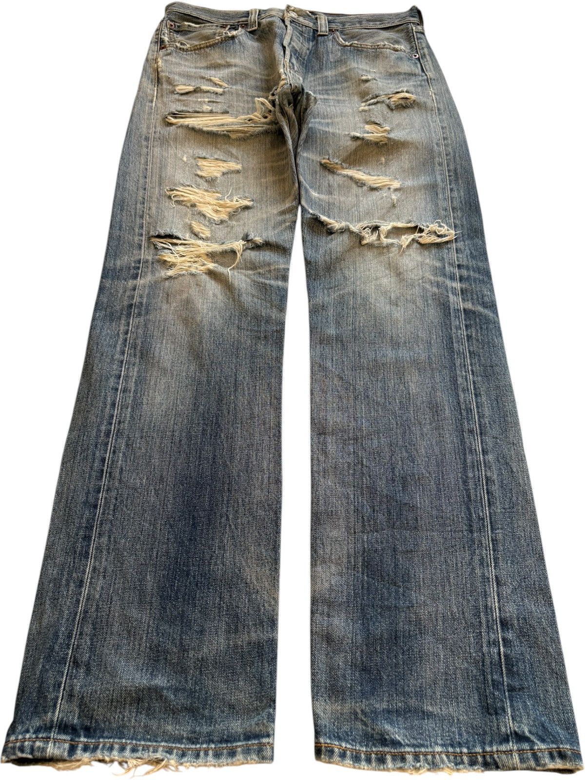 Levi's Vintage 90s Levis 501 Distressed Ripped Loose Jeans Size US 32 / EU 48 - 1 Thumbnail