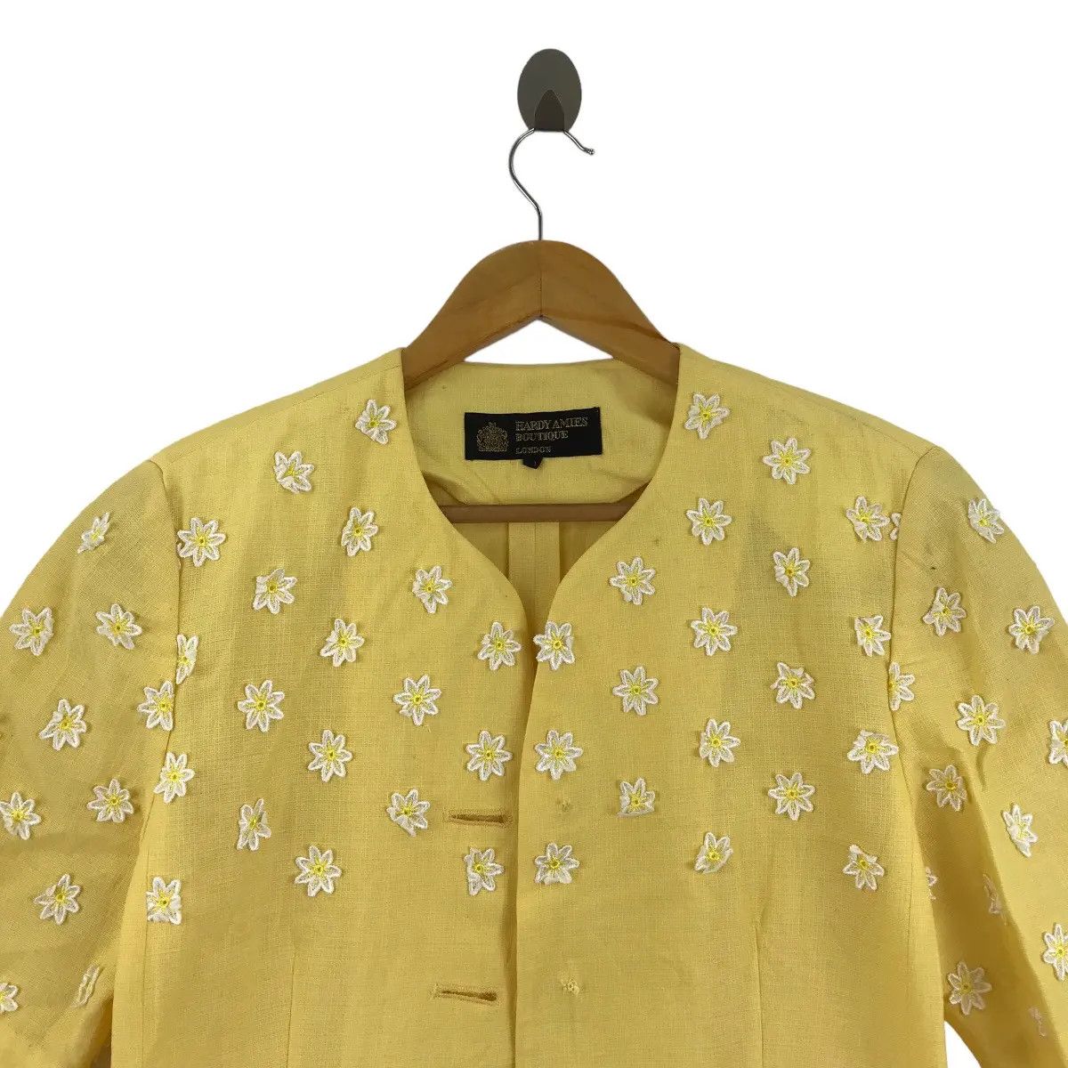 Hardy Amies Vintage HARDY AMIES BOUTIQUE London Floral Blouse Shirt Top Size S / US 4 / IT 40 - 2 Thumbnail