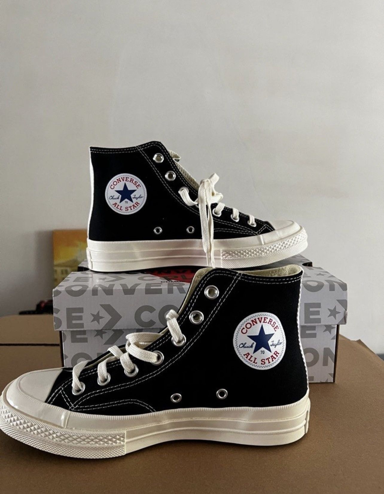 Comme des Garcons PLAY CDG x Converse Hi Chuck Taylor 70 Comme Des Gar Size US 6 / EU 39 - 6 Thumbnail