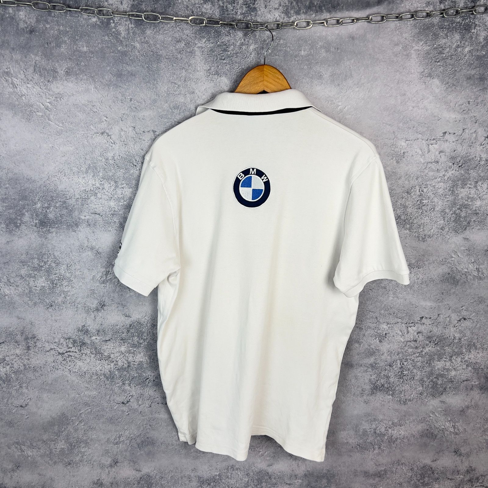BMW Bmw Polo Shirt F1 Men's Size XXL White Cotton Short Sleeve` Size US XXL / EU 58 / 5 - 13 Thumbnail