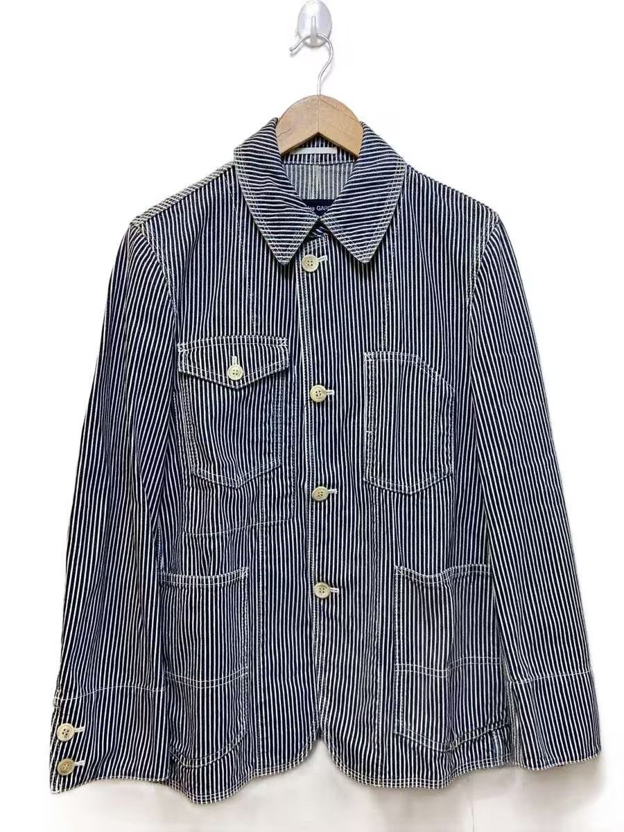 Comme des Garcons Homme 2007 Striped Jacket Size US S / EU 44-46 / 1 - 1 Thumbnail