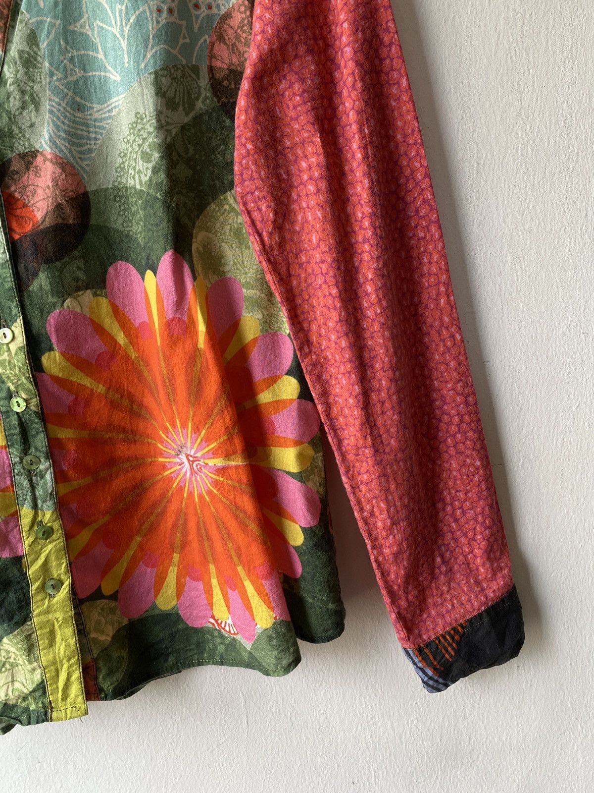 Desigual Desigual Floral Rainbow Design Overprint Long Sleeve Size US M / EU 48-50 / 2 - 7 Thumbnail