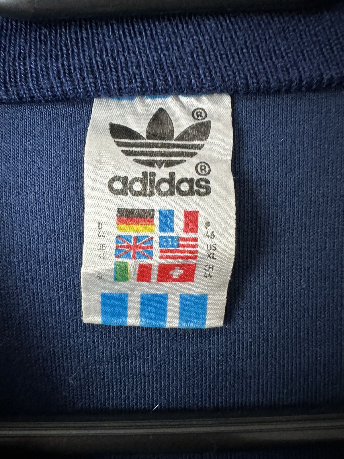 Vintage 80’s - 90’s Adidas athletic track top full zip jacket Size US L / EU 52-54 / 3 - 5 Thumbnail