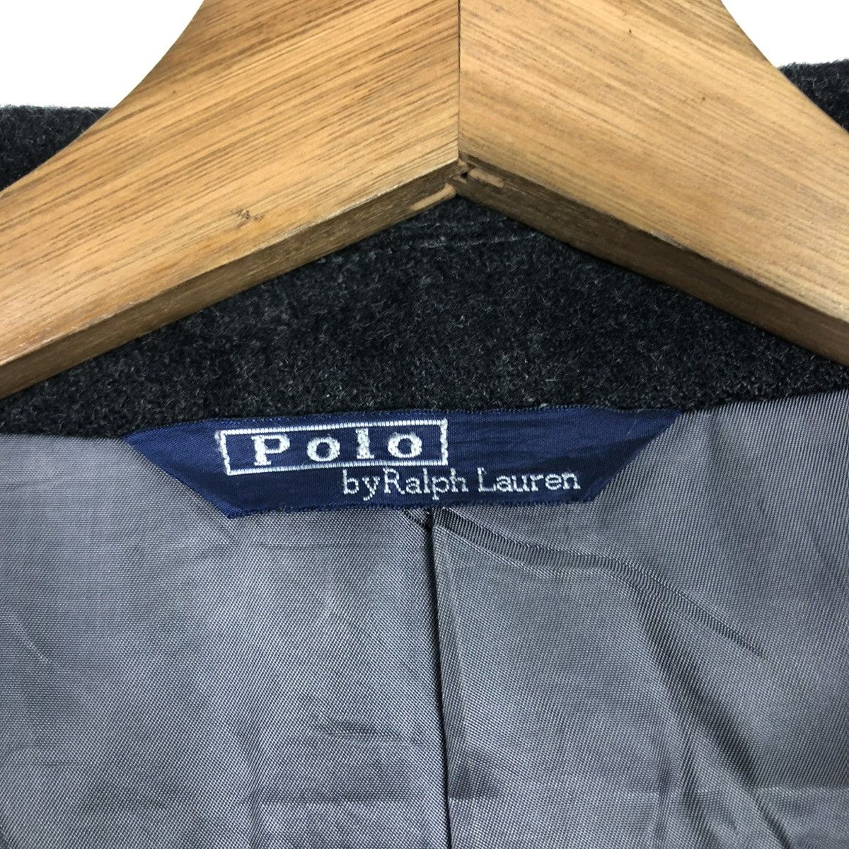 Polo Ralph Lauren 🔥RICH BLACK WOOL LONG JACKET POLO RALPH LAUREN Size US L / EU 52-54 / 3 - 20 Thumbnail