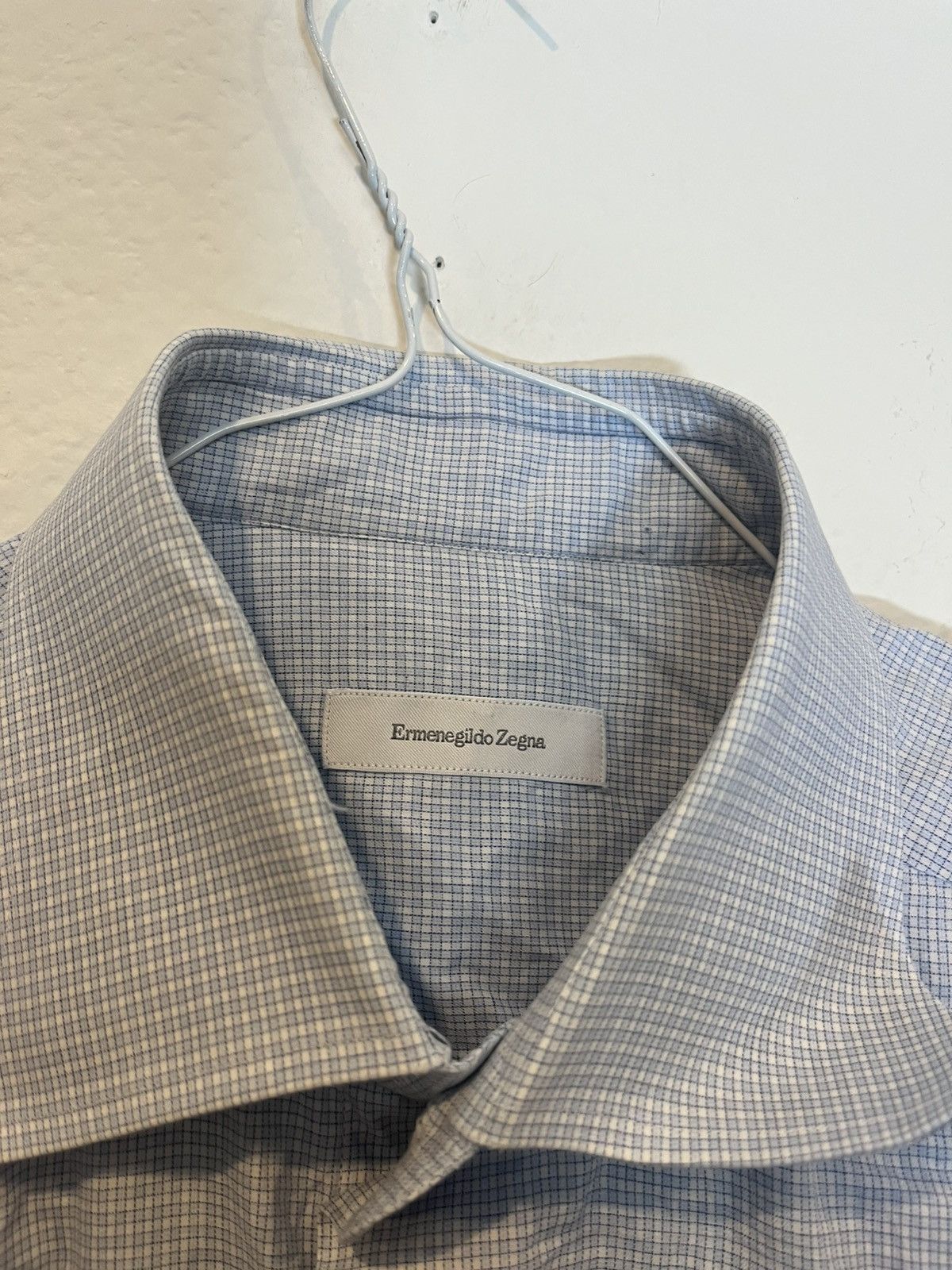 Ermenegildo Zegna Ermenegildo Zegna Men’s Shirt Size 41 / 16 Regular Blue Size US L / EU 52-54 / 3 - 2 Thumbnail