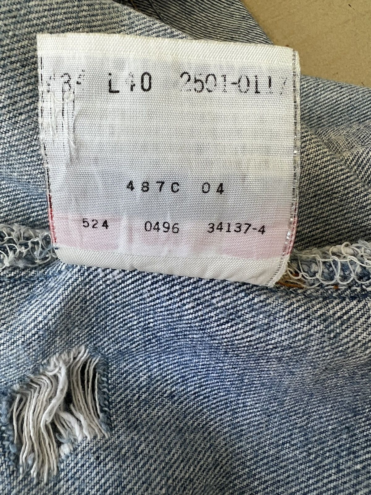 Levi's Vintage Levi's 501 Jeans Ripped Distressed Patchwork Denim Size US 33 - 25 Thumbnail