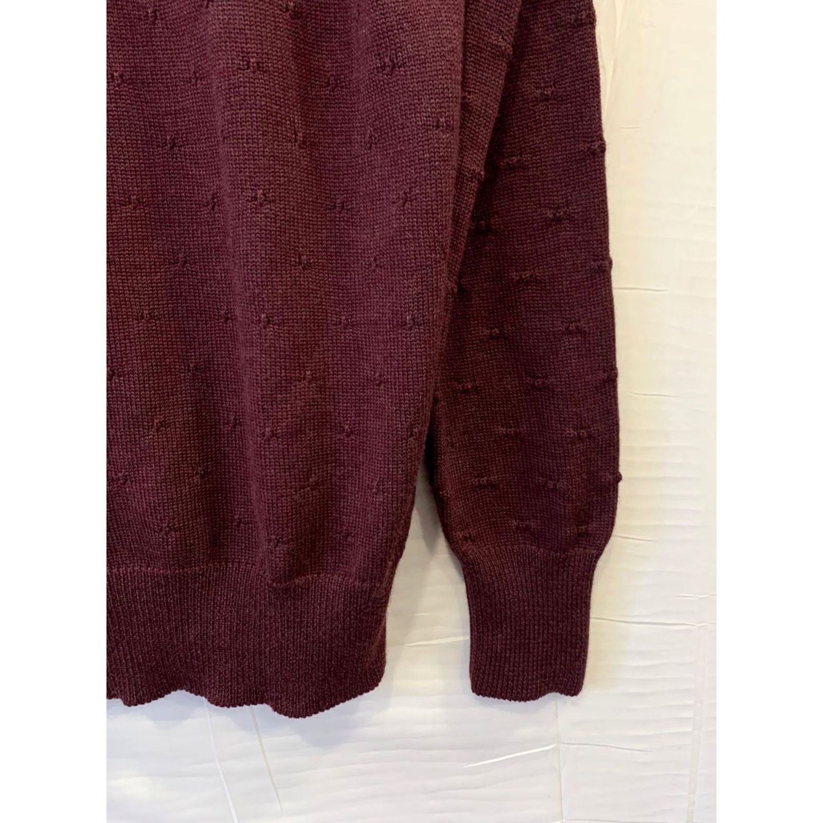 Vivienne Westwood Vivienne Westwood MAN Sweater XL Burgundy Wool Knit Orb Logo Crewneck Pullover Men Made in Romania Size US XL / EU 56 / 4 - 7 Thumbnail