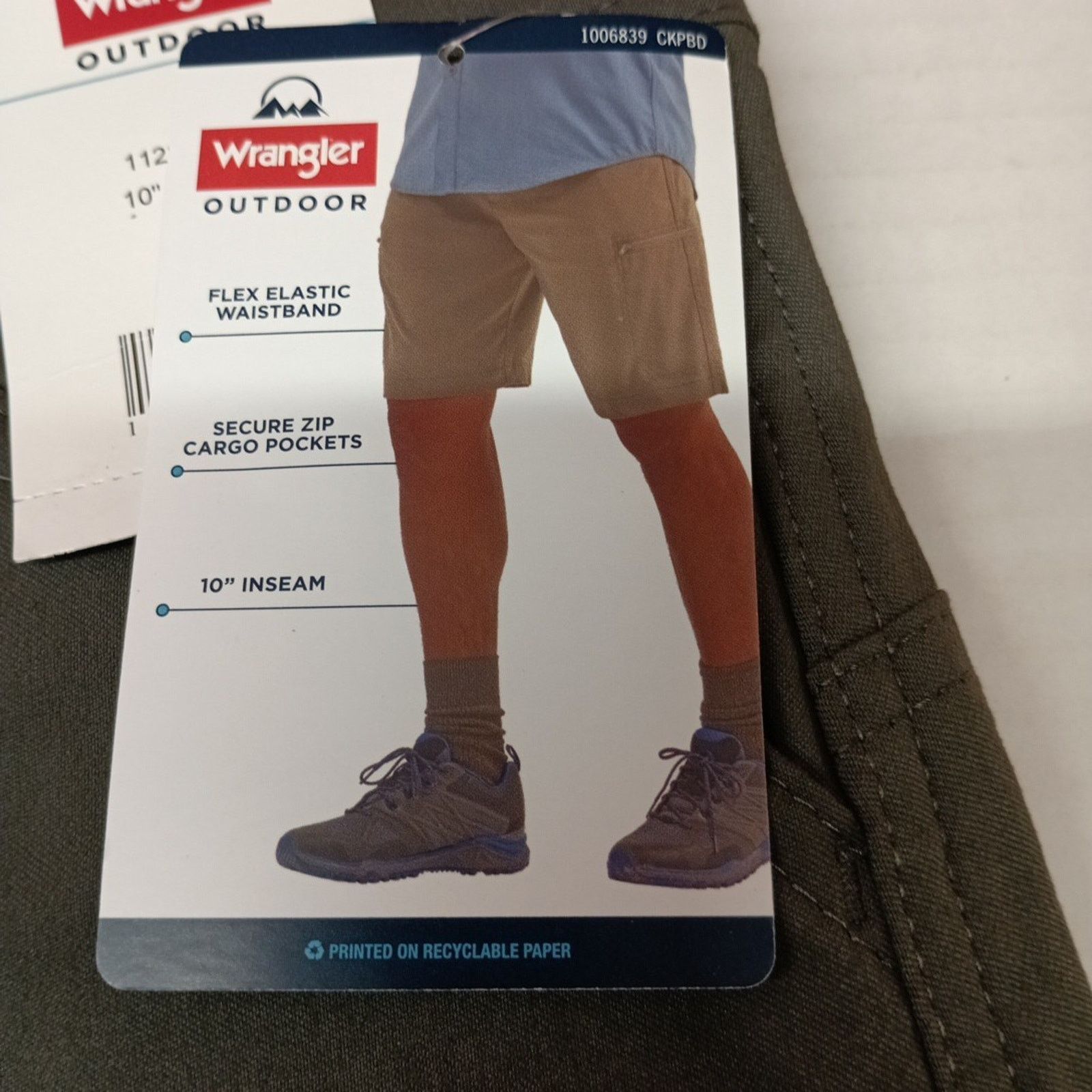 Wrangler Wrangler Cargo Shorts Men's Size 46 Gray 10" Inseam Relaxed Size US 44 / EU 60 - 3 Thumbnail
