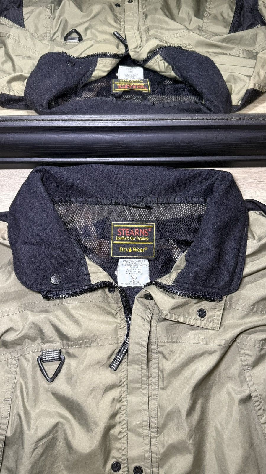 Patagonia Vintage 1990s Olive Green Stearns Dry Wear Rain Windbreaker Size US XL / EU 56 / 4 - 3 Thumbnail