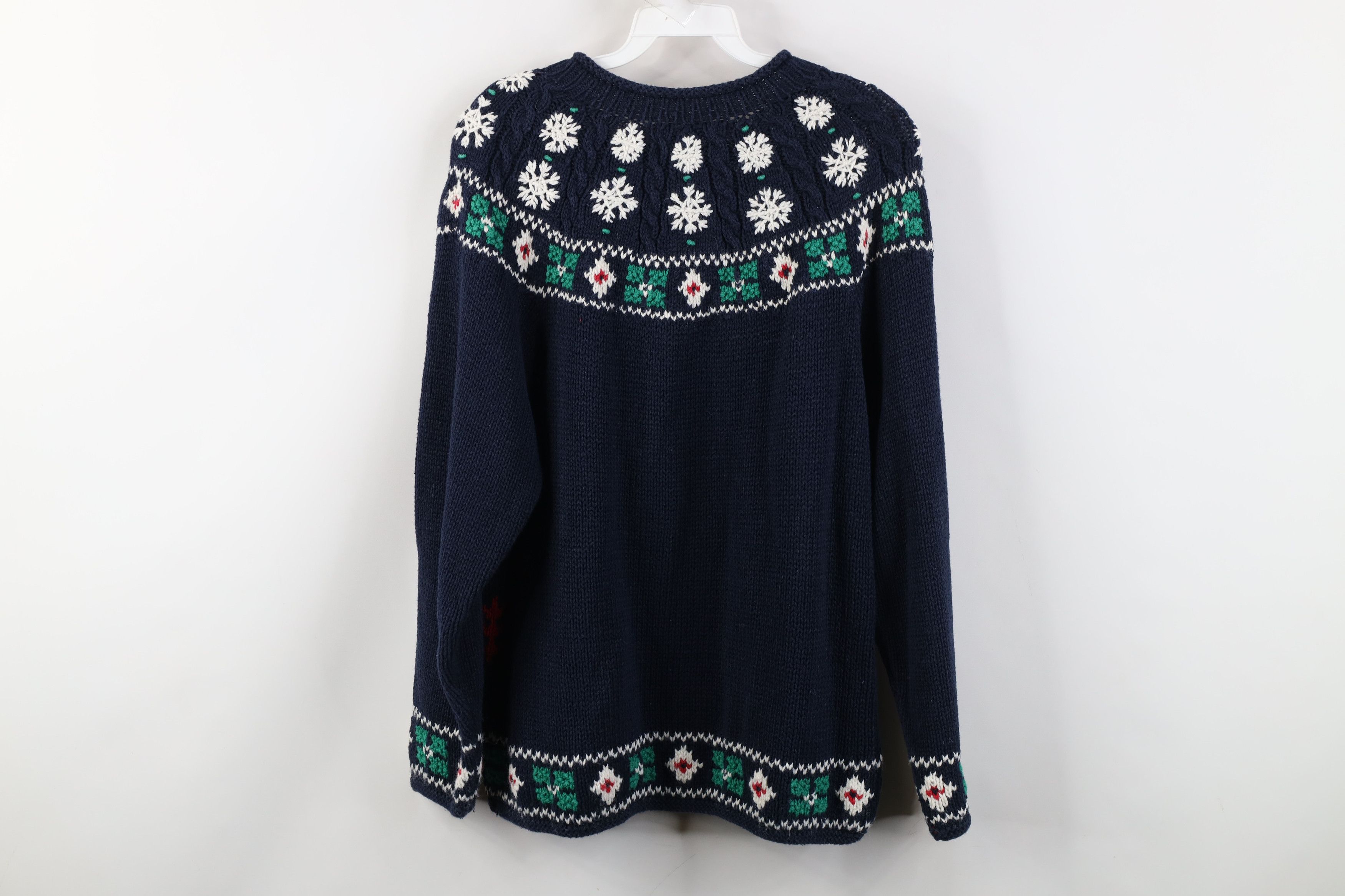 Vintage Vintage 90s Streetwear Cable Knit Fair Isle Ski Sweater Size S / US 4 / IT 40 - 9 Thumbnail