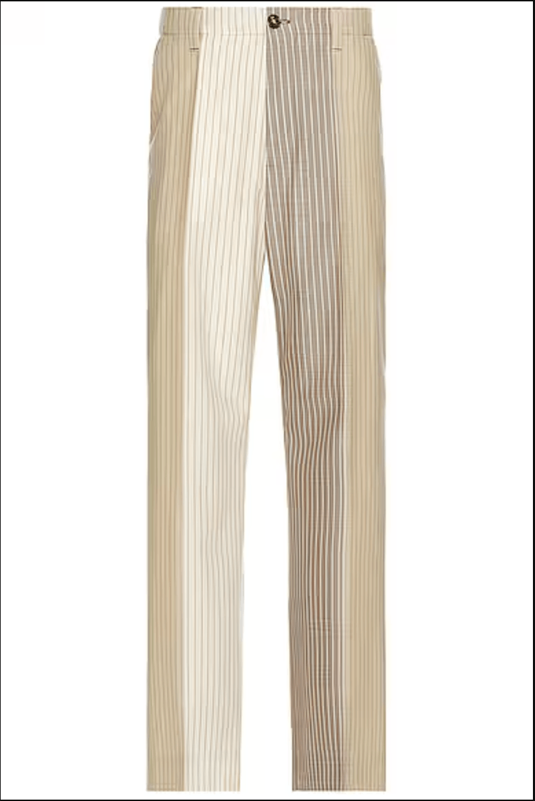Degrade Wool Pinstripe Trousers