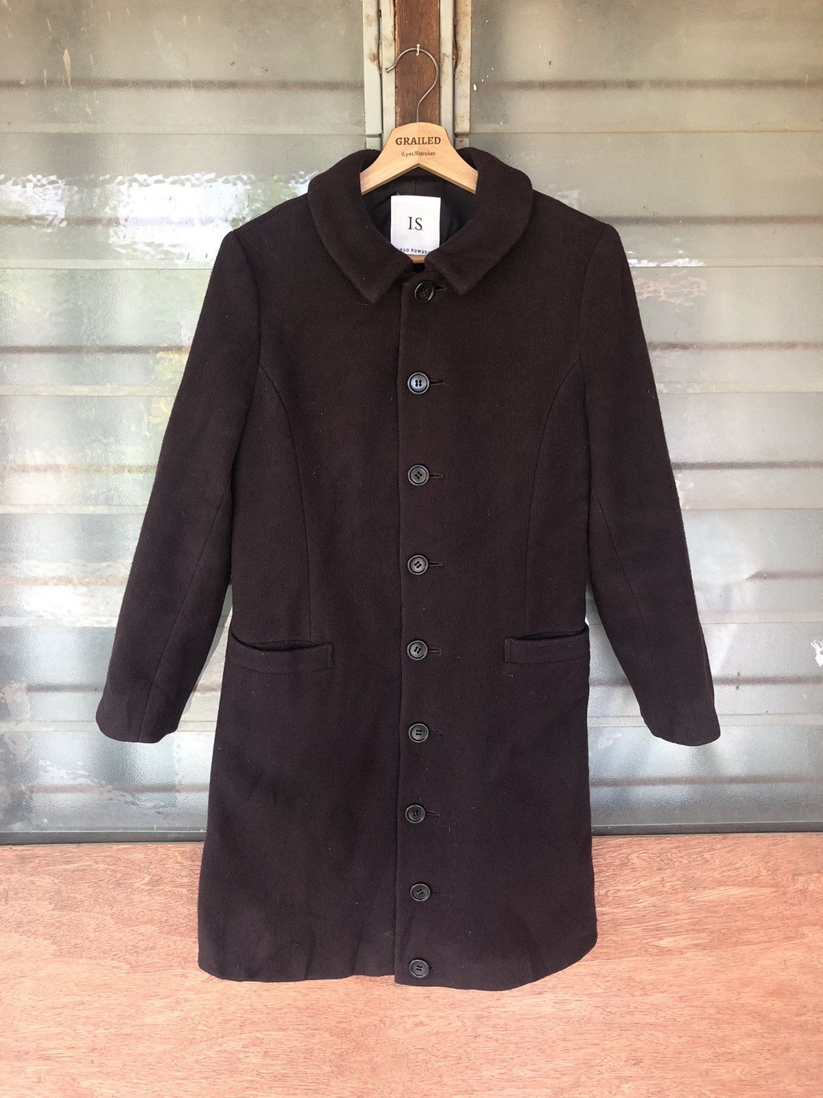 Issey Miyake Vintage IS Sunao Kuwahara Long Coat Jacket Size US M / EU 48-50 / 2 - 2 Thumbnail