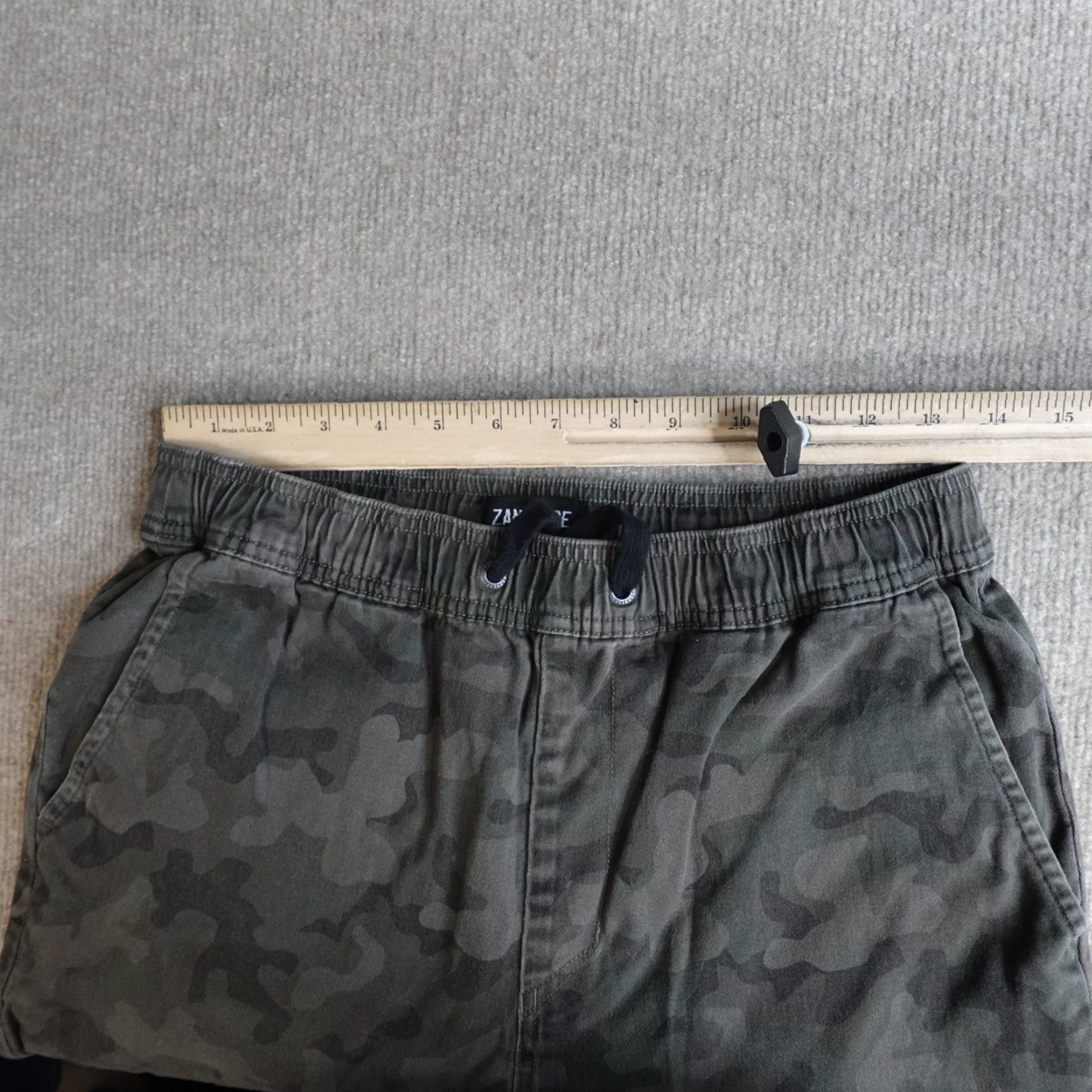 Zanerobe Zanerobe Mens Pants 30 Gray Joggers Drawstring Cotton Twill Camo Shirt? Size US 30 / EU 46 - 4 Thumbnail