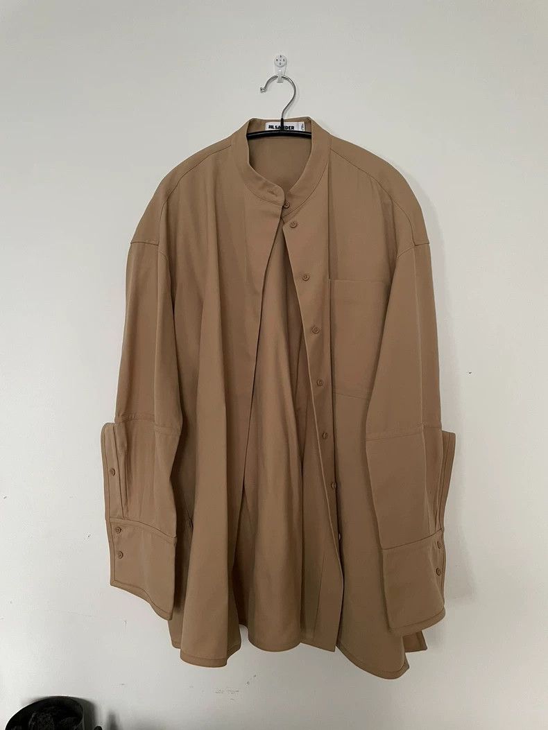 Jil Sander Jil Sander khaki shirt Size XXS / US 00 / IT 34 - 1 Thumbnail