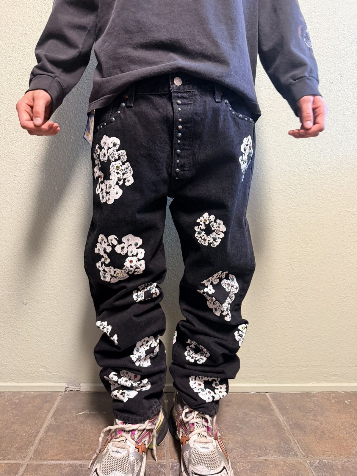 DENIM TEARS Denim Tears Flower Jeans Size US 36 / EU 52 - 1 Thumbnail