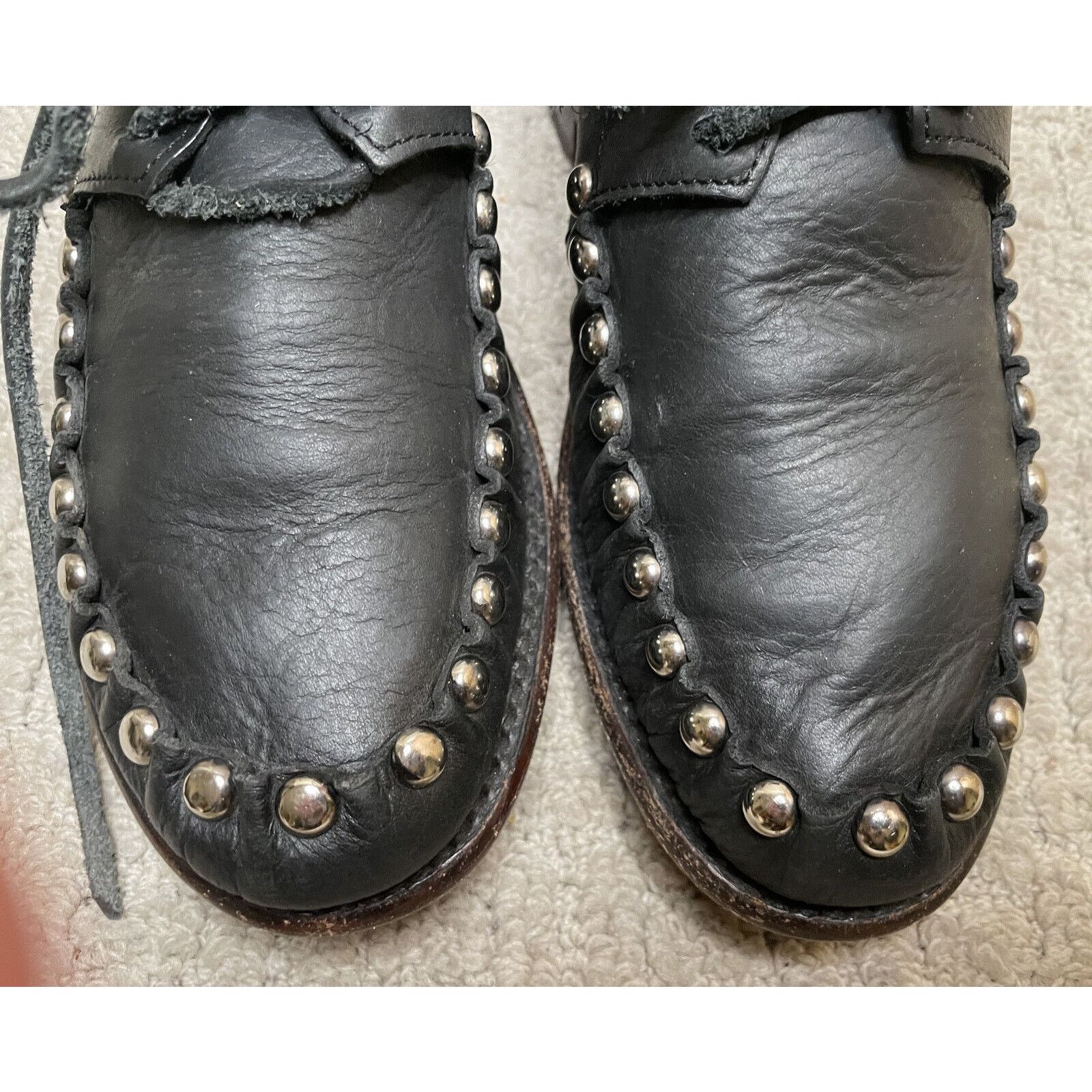 John Fluevog John Fluevog Black Leather Diotima Flats 6W Oxford Shoes Size US 6 / IT 36 - 9 Thumbnail