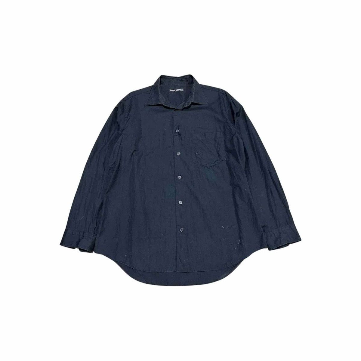 Issey Miyake 🔥Late 90s Vintage Issey Miyake Black Shirt Size US L / EU 52-54 / 3 - 1 Thumbnail