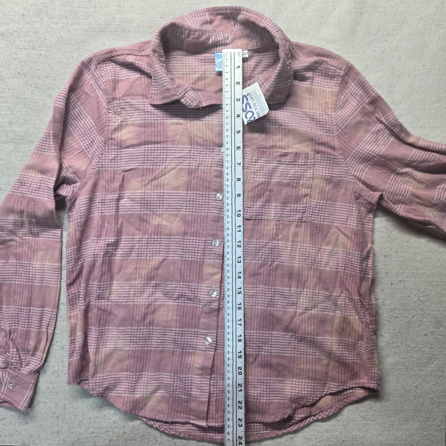 Vintage NEW Care Bears Shirt Pink Plaid Soft Flannel Button Up Long Sleeve M Medium Size M / US 6-8 / IT 42-44 - 7 Thumbnail