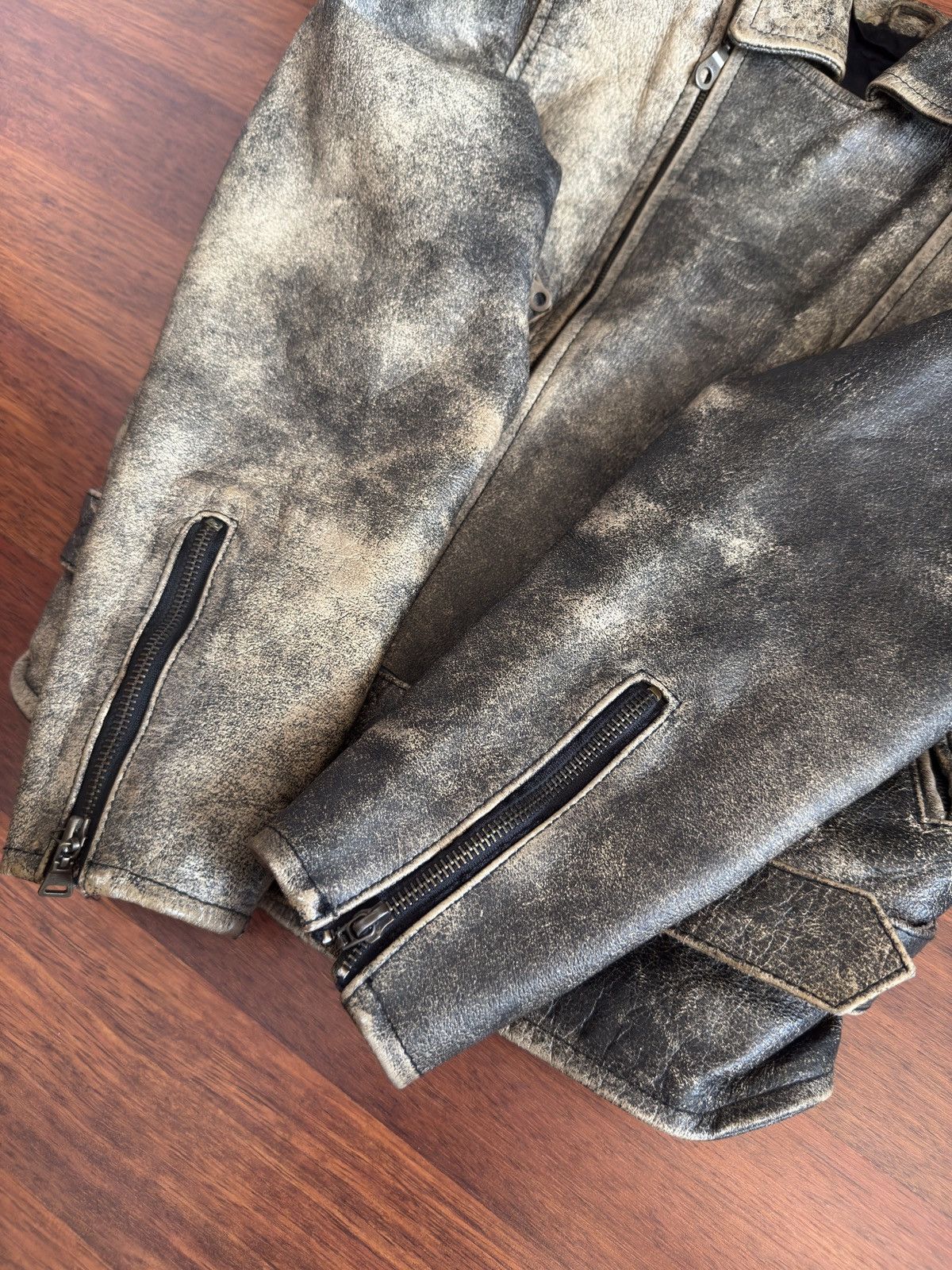 Other Vintage Distressed Heavy Leather Biker Jacket Size US S / EU 44-46 / 1 - 8 Thumbnail