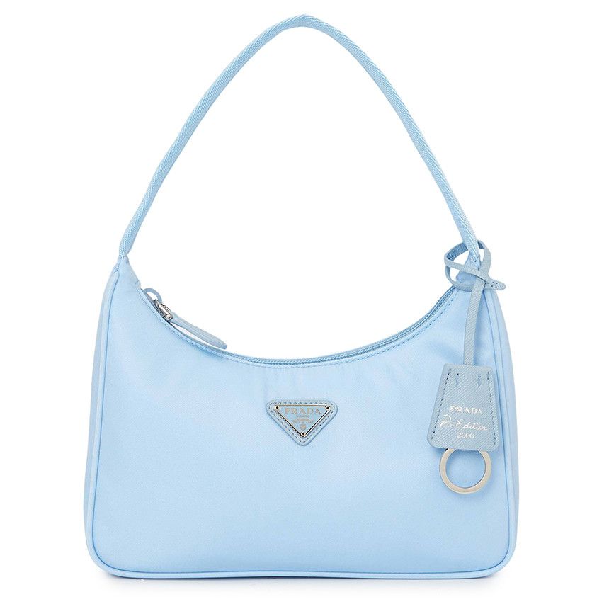 image of Prada Tote Bag Blue in Black, Women's