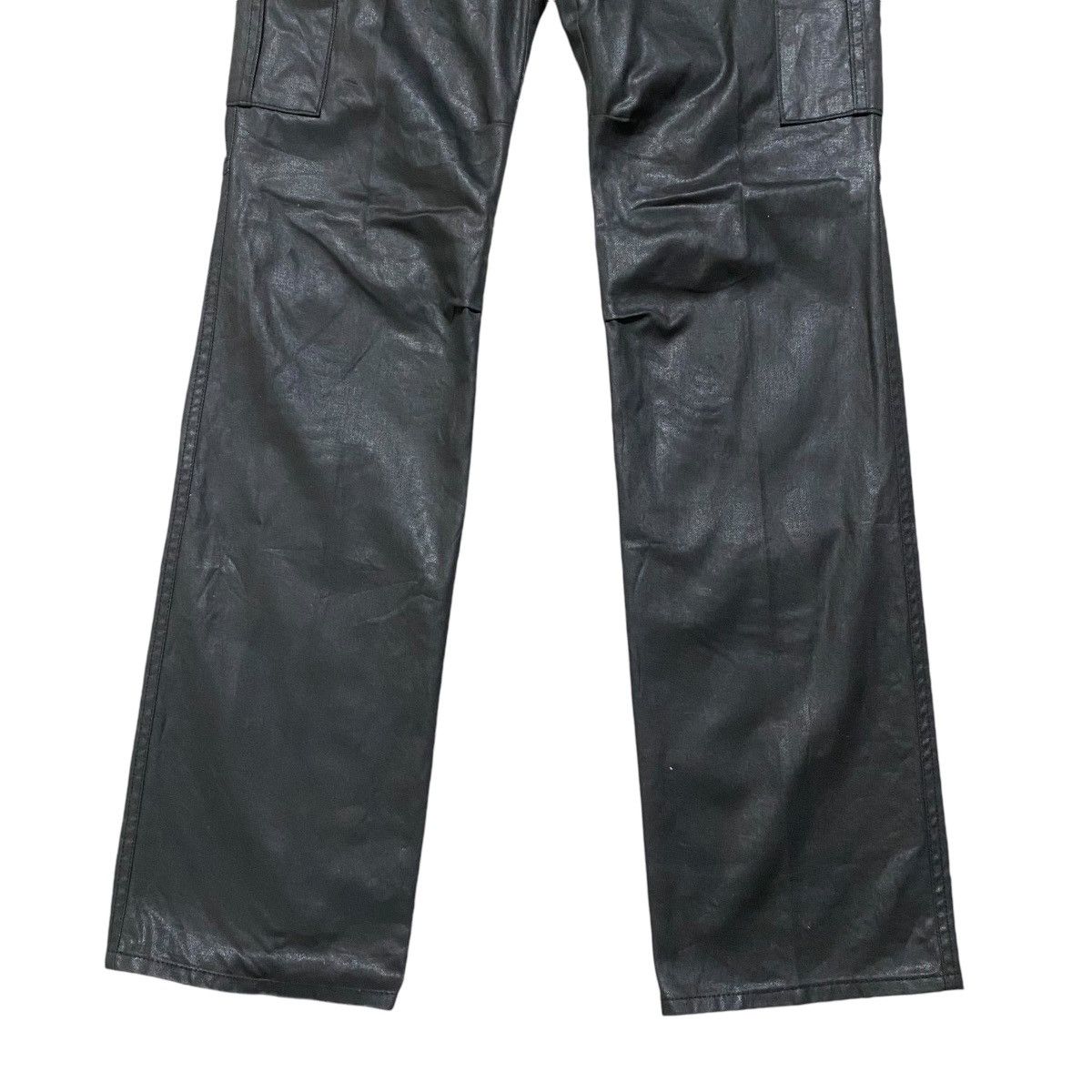 5351 POUR LES HOMMES 5351 Pour Les Hommes Black Waxed Cargo Pants Size US 30 / EU 46 - 8 Thumbnail