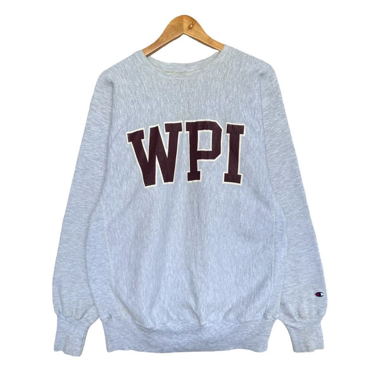 Champion Vintage 90s Worcester Champion Reverse Weave Sweatshirt Size US L / EU 52-54 / 3 - 1 Thumbnail