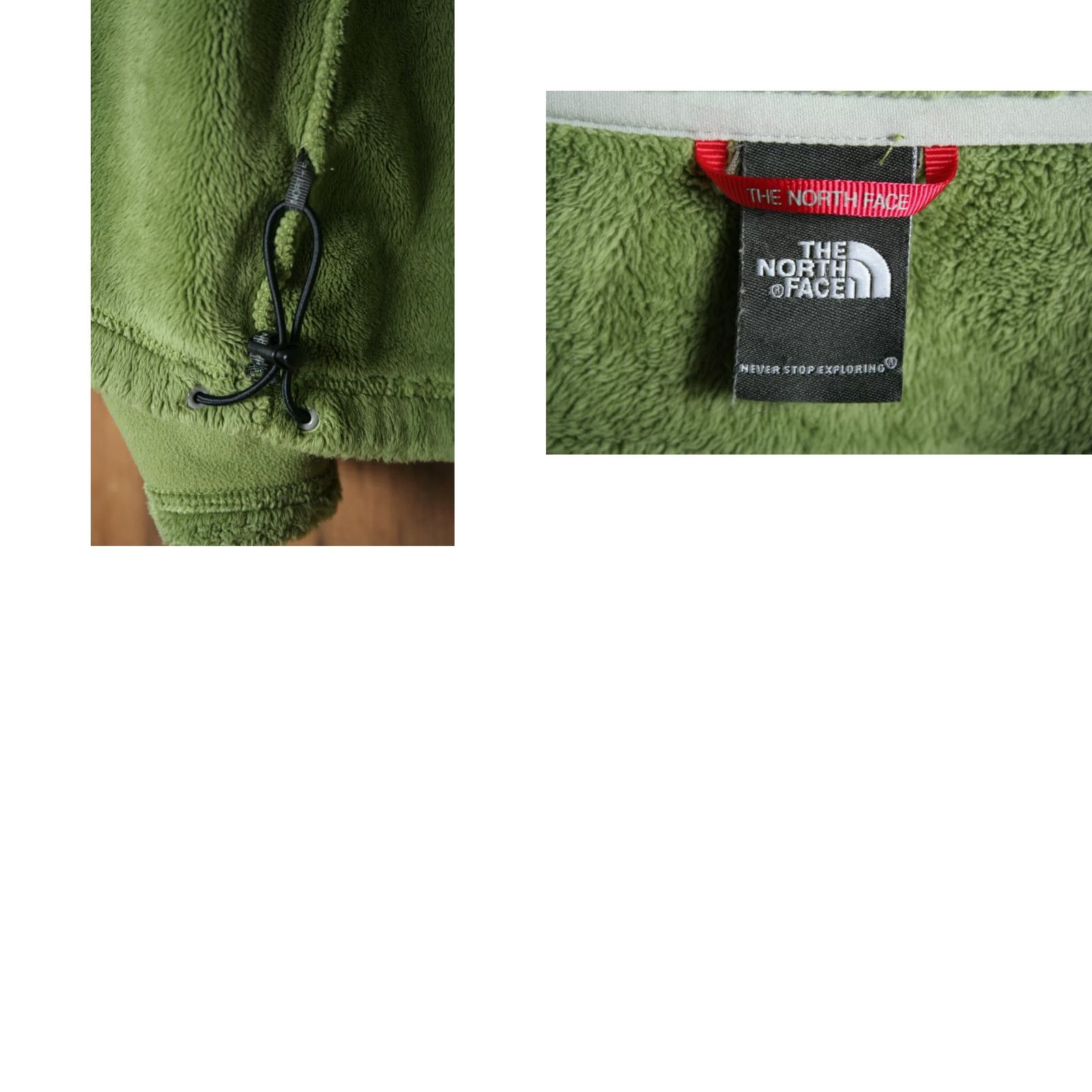 The North Face THE NORTH FACE Lime Green Full Zip Fleece Jacket Women's L/XL Size Regular Zip color Green Adult Womens Jacket Size L / US 10 / IT 46 - 8 Thumbnail